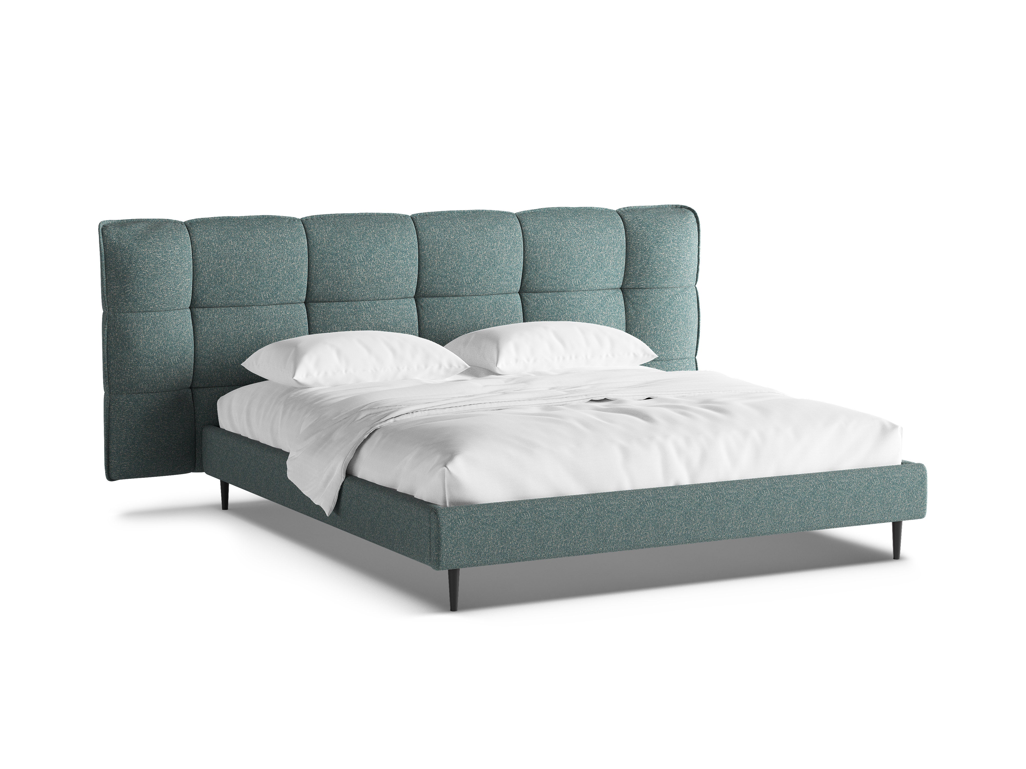 Bett ERIC blauer Melange
