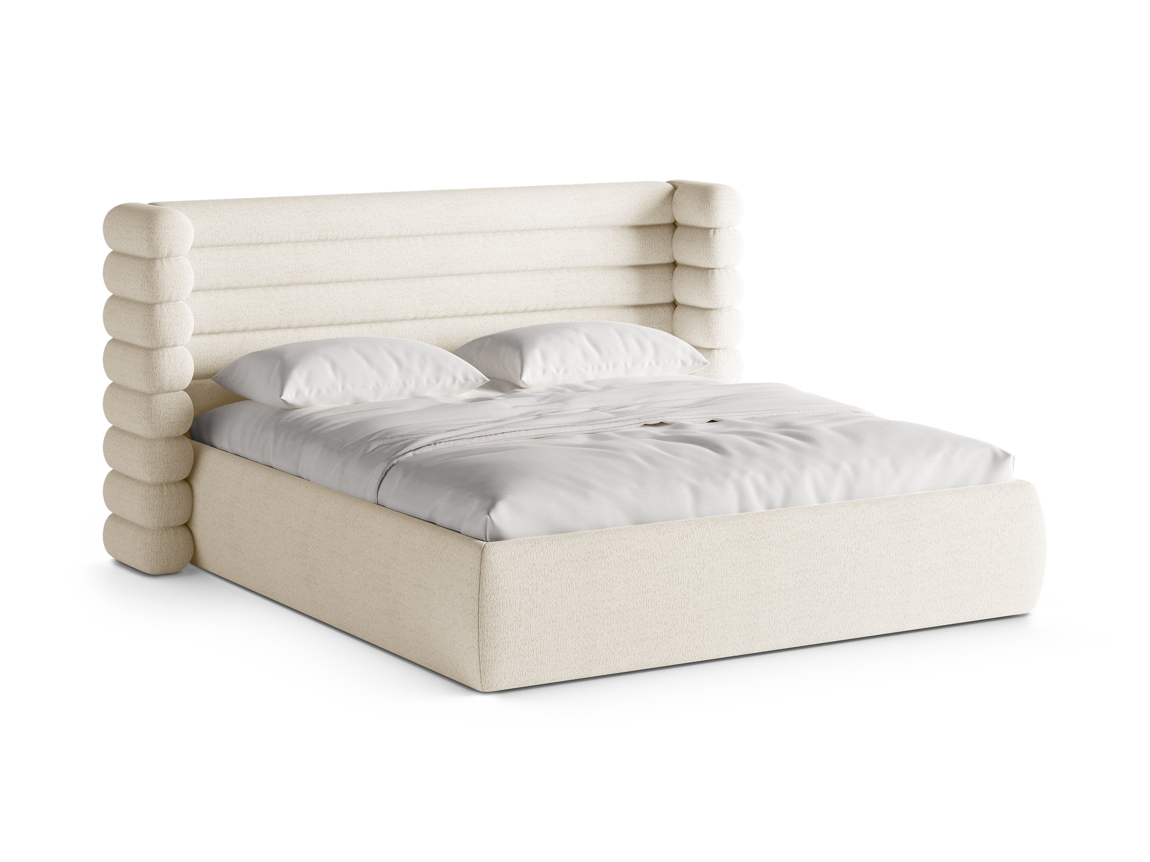 MOUNT Bed Ivory Boucle