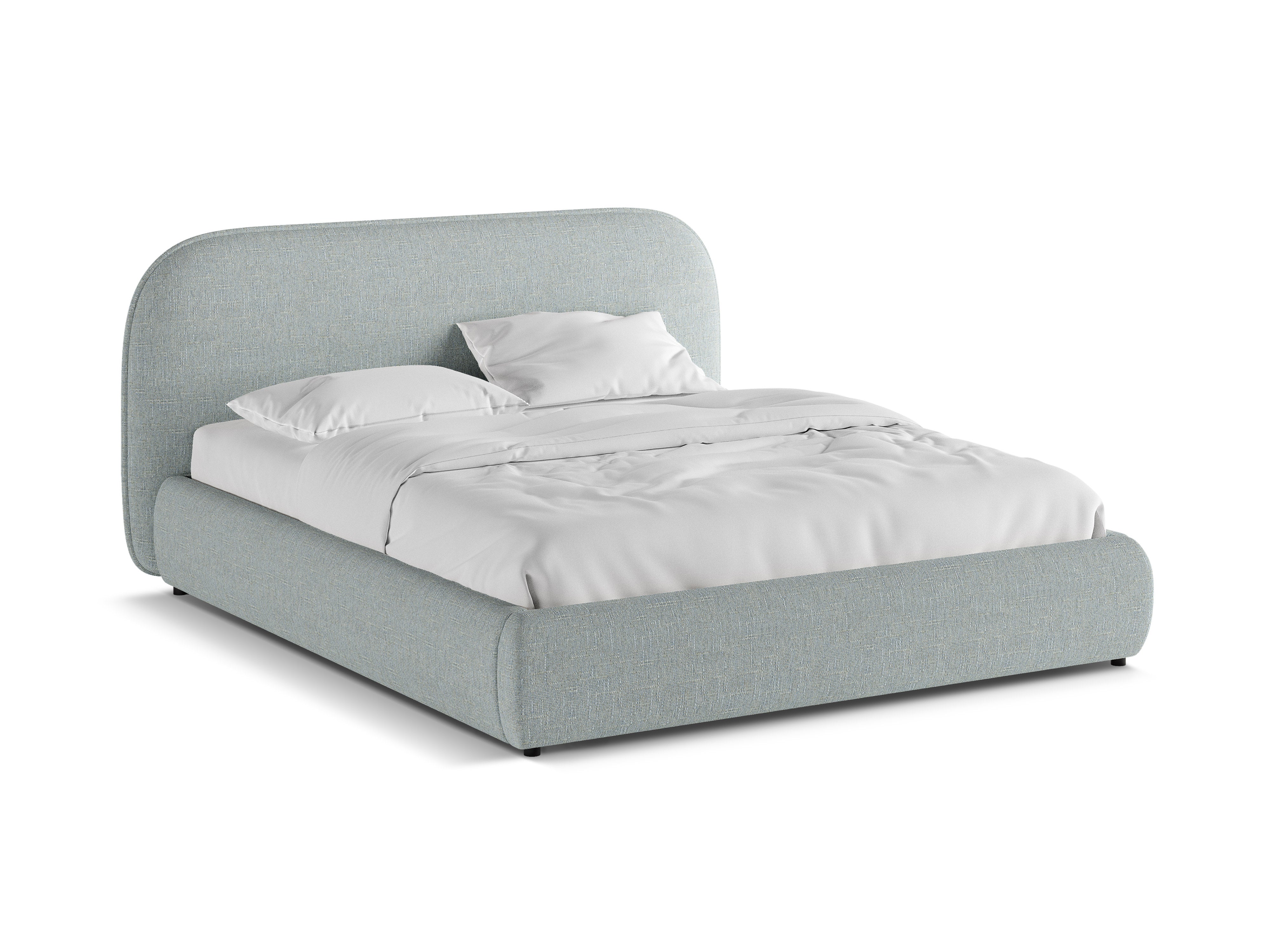 MURADA bed satijnblauw chenille
