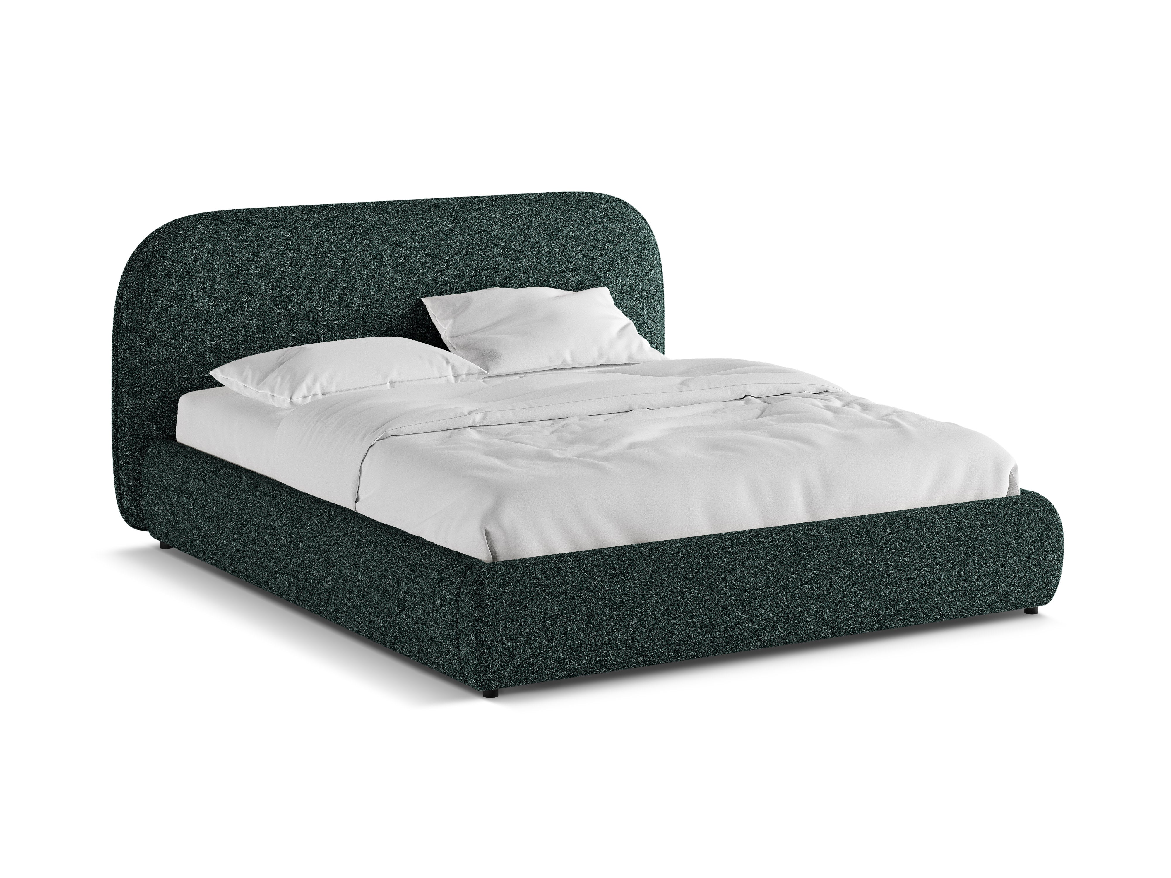 Bed MURADA groen melange chenille