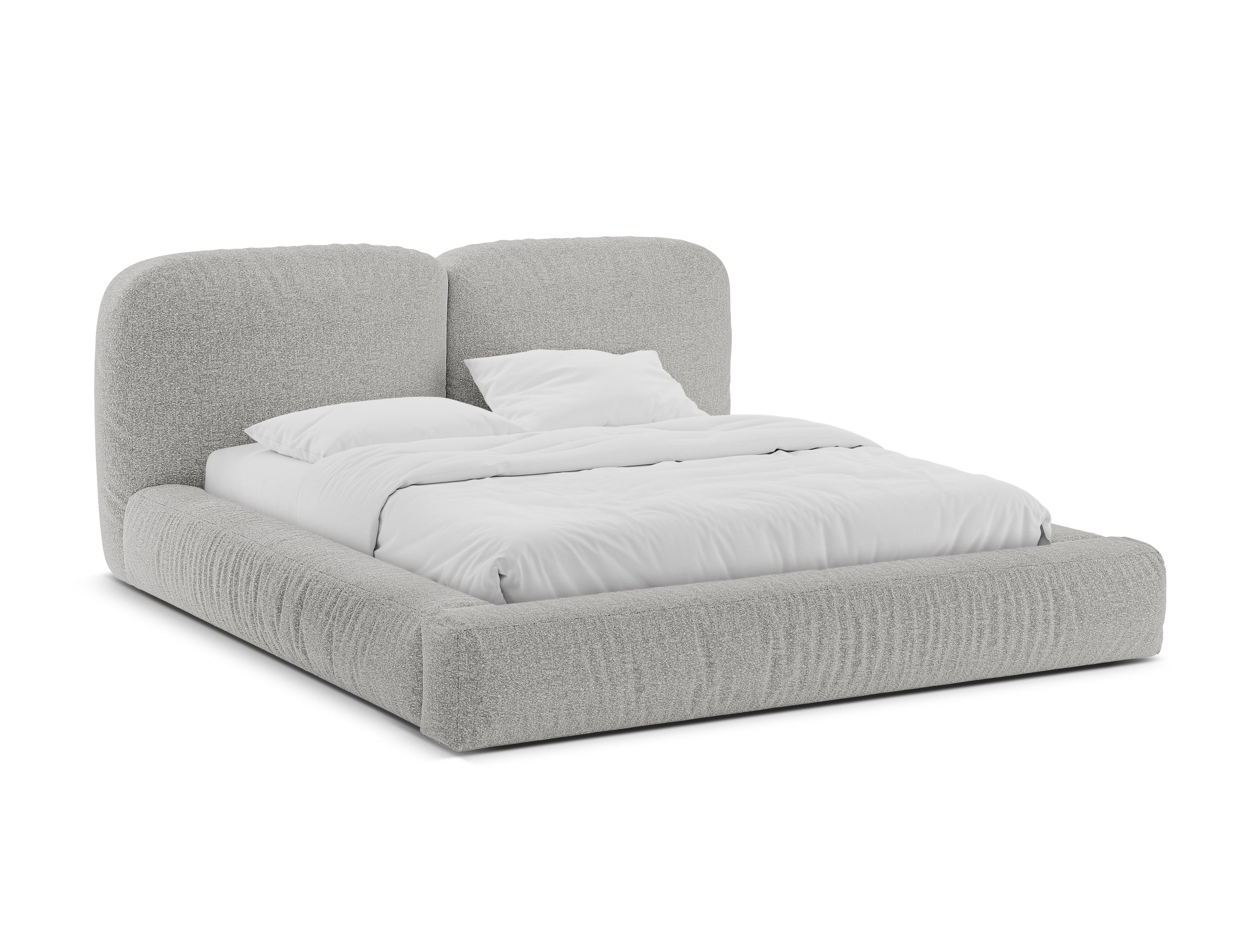 Bett MARTINA silberner Boucle