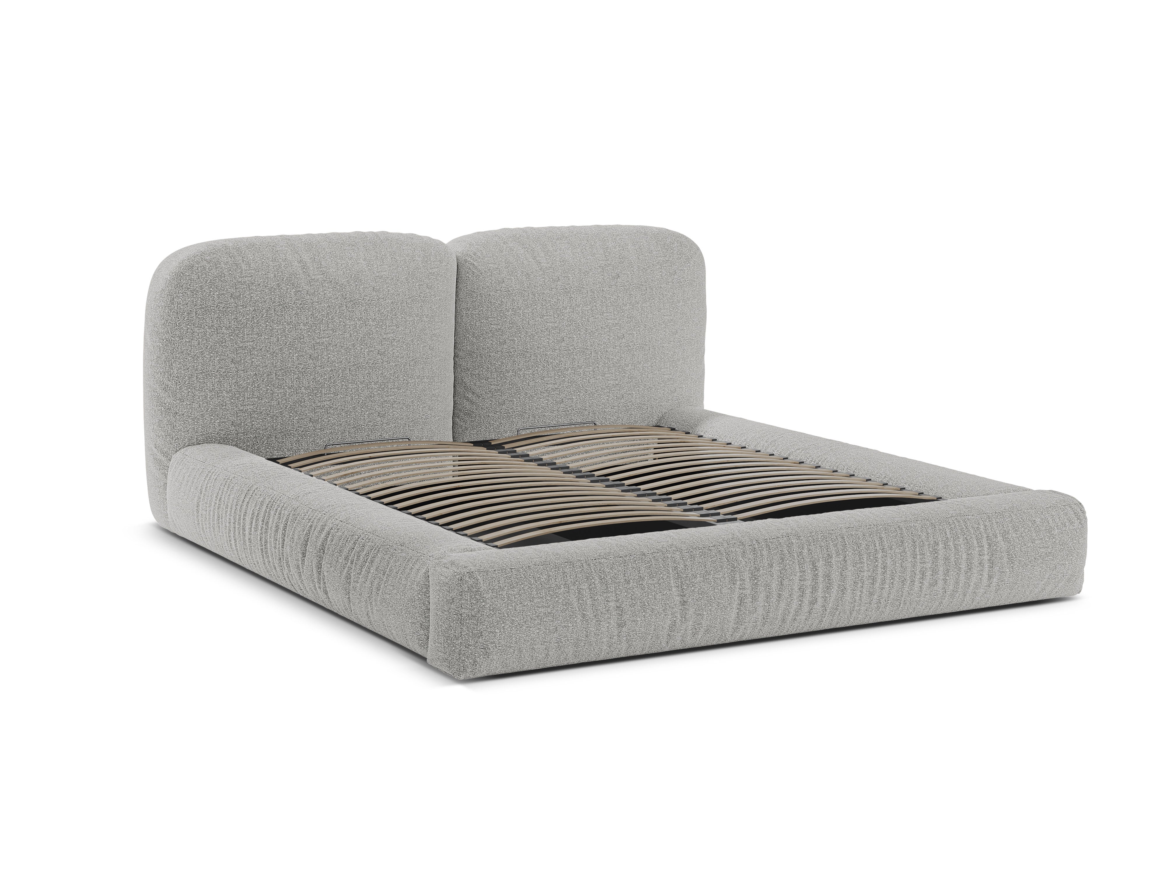 Bett MARTINA silberner Boucle