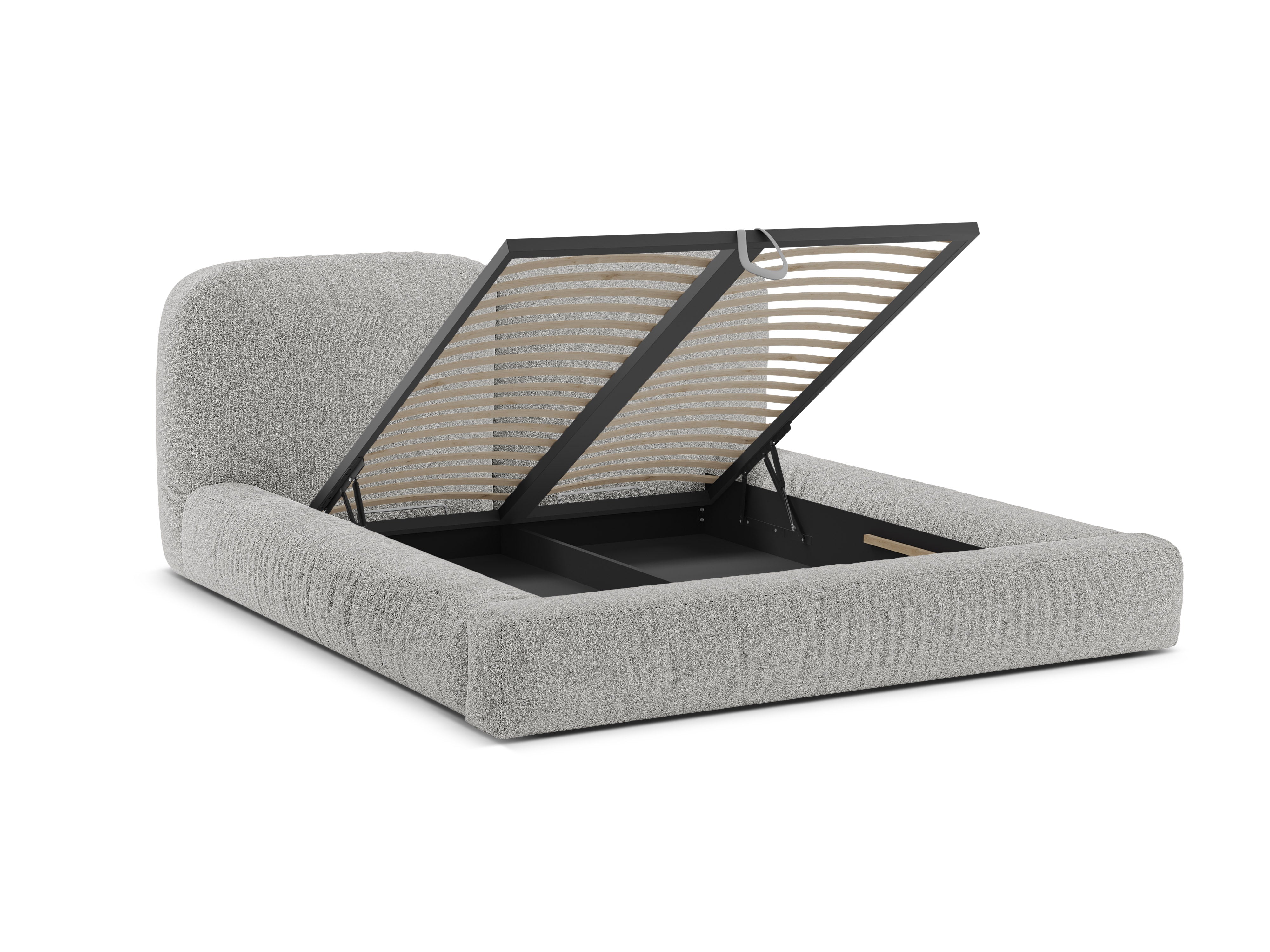 Bett MARTINA silberner Boucle