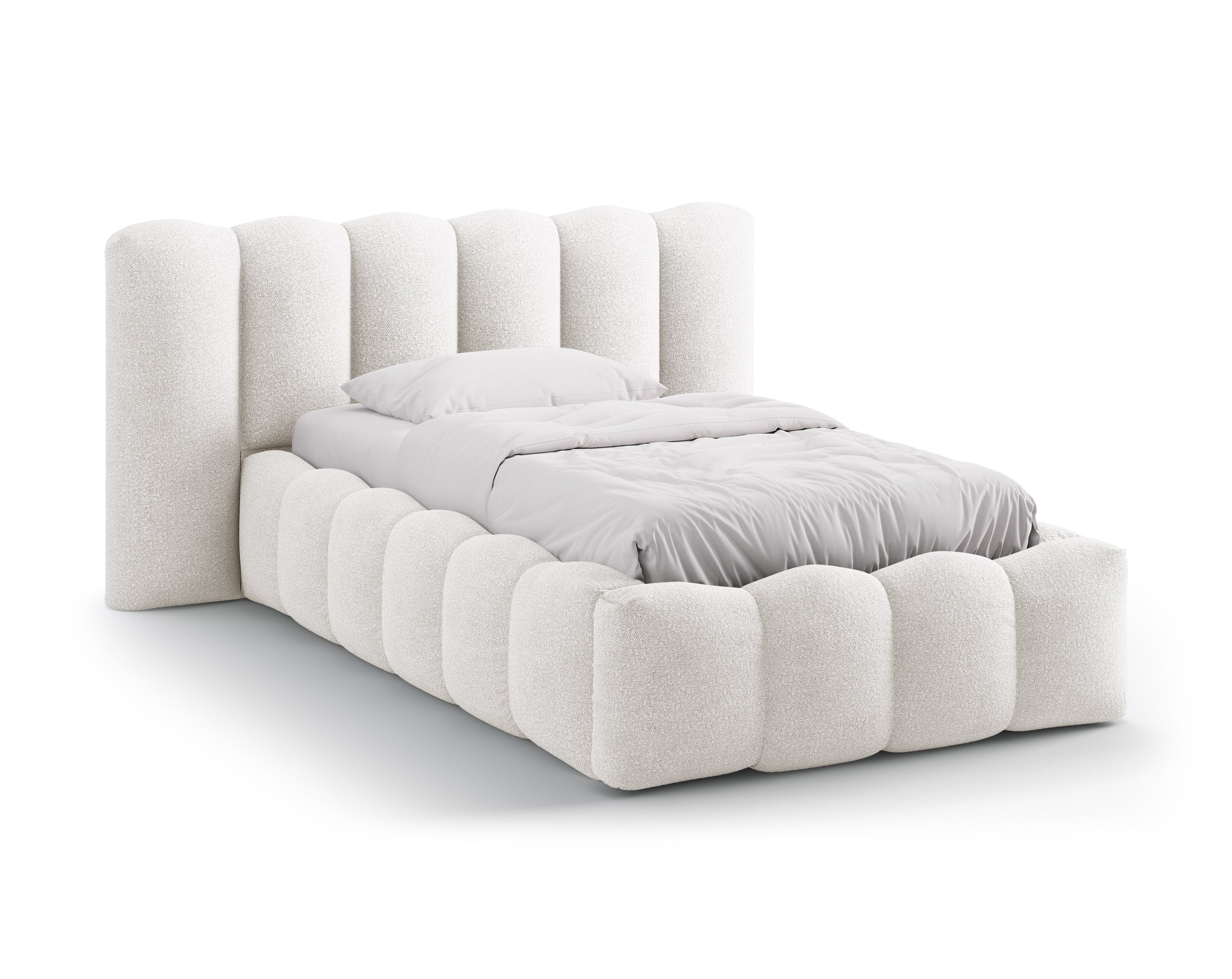 LUPINE Bed White Boucle