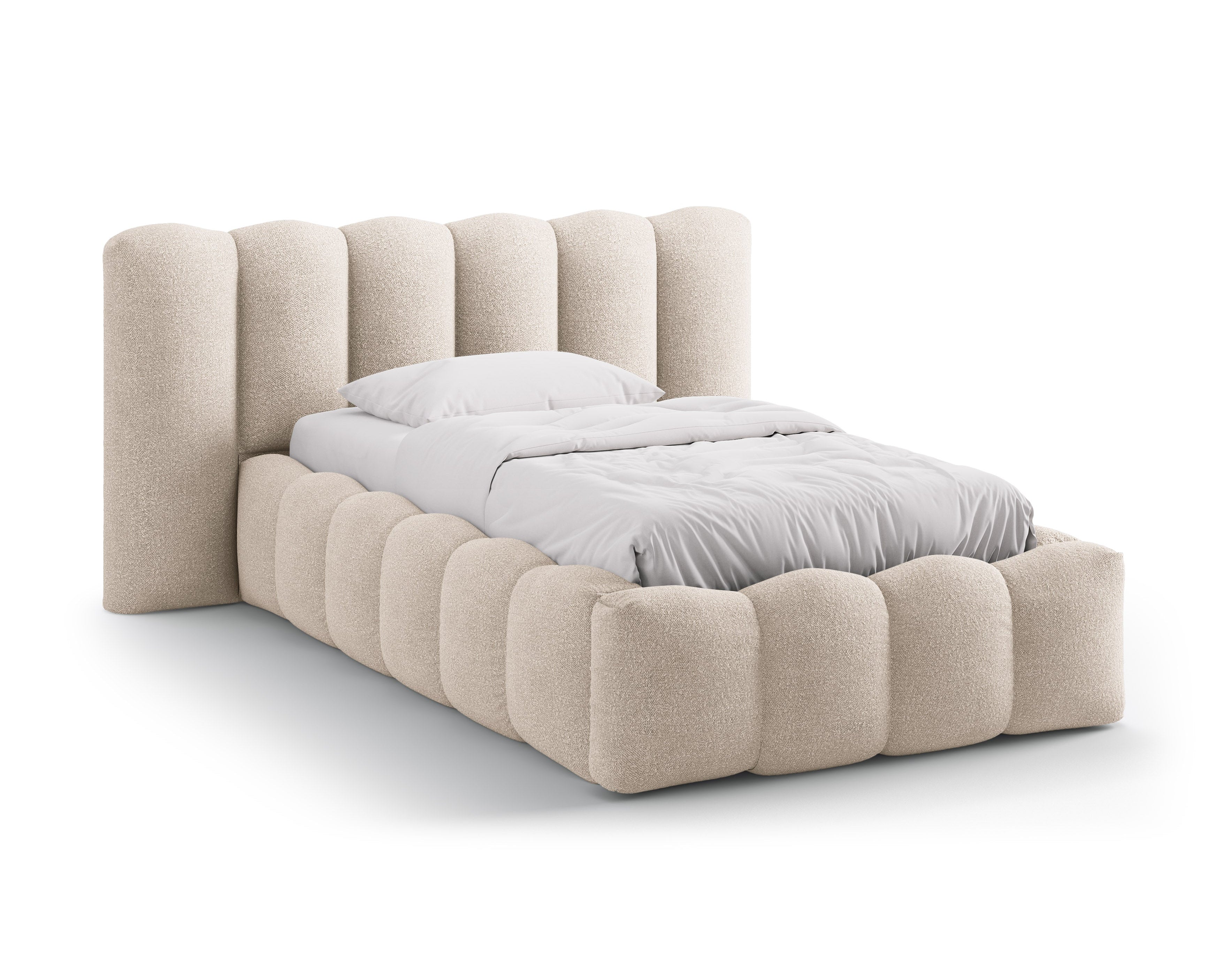 Bed LUPINE beige boucle