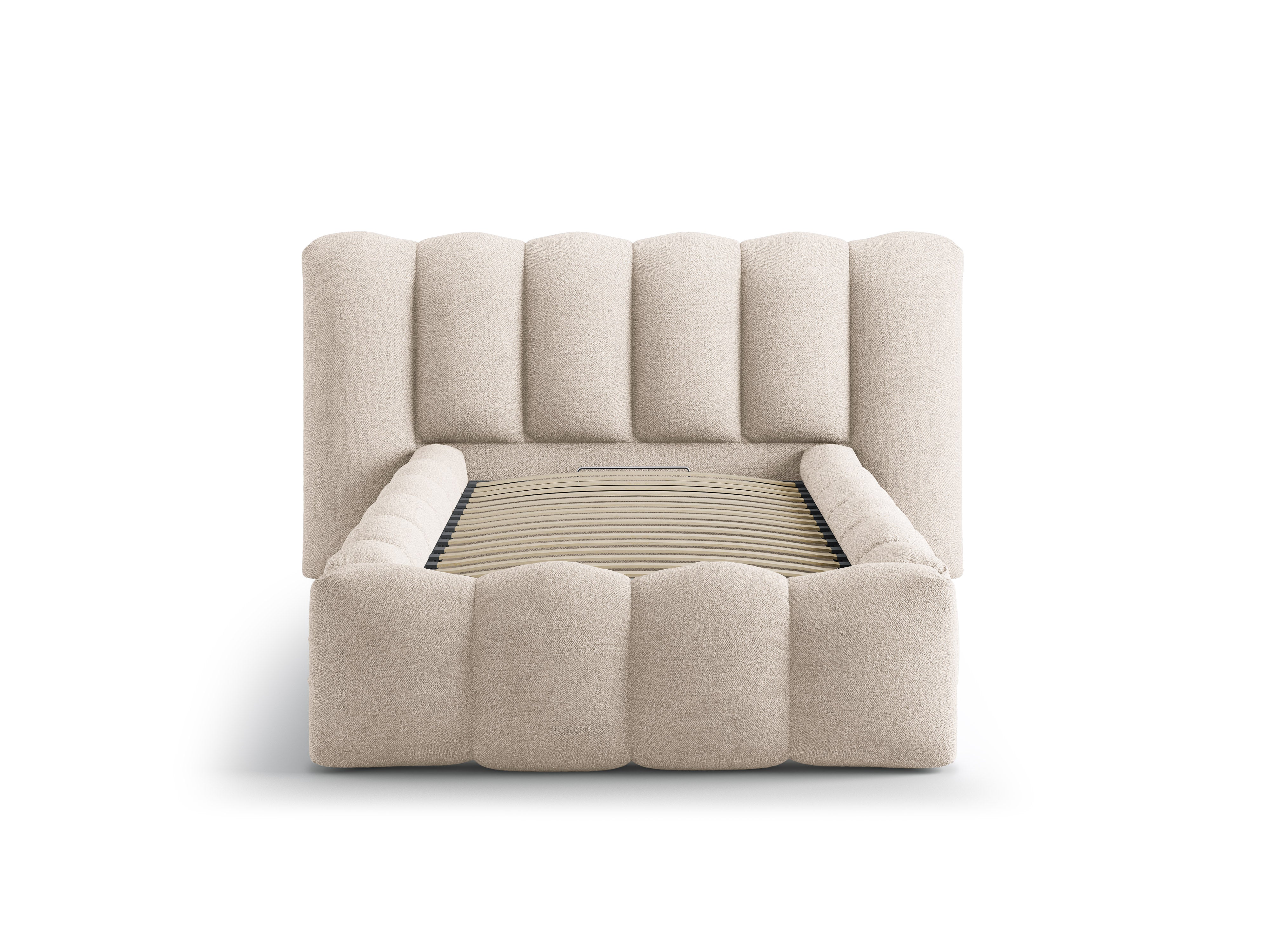 Bed LUPINE beige boucle