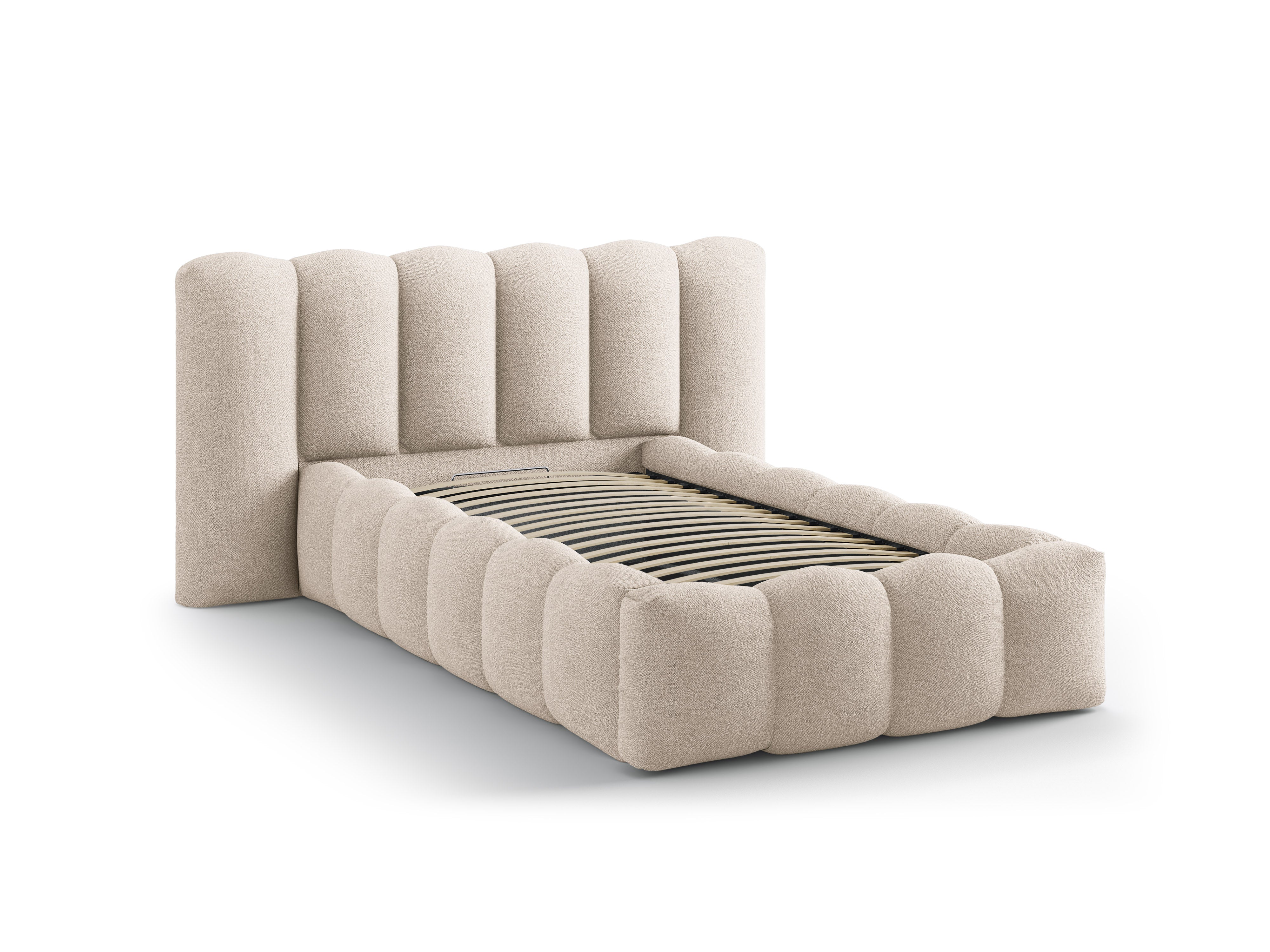 Bed LUPINE beige boucle