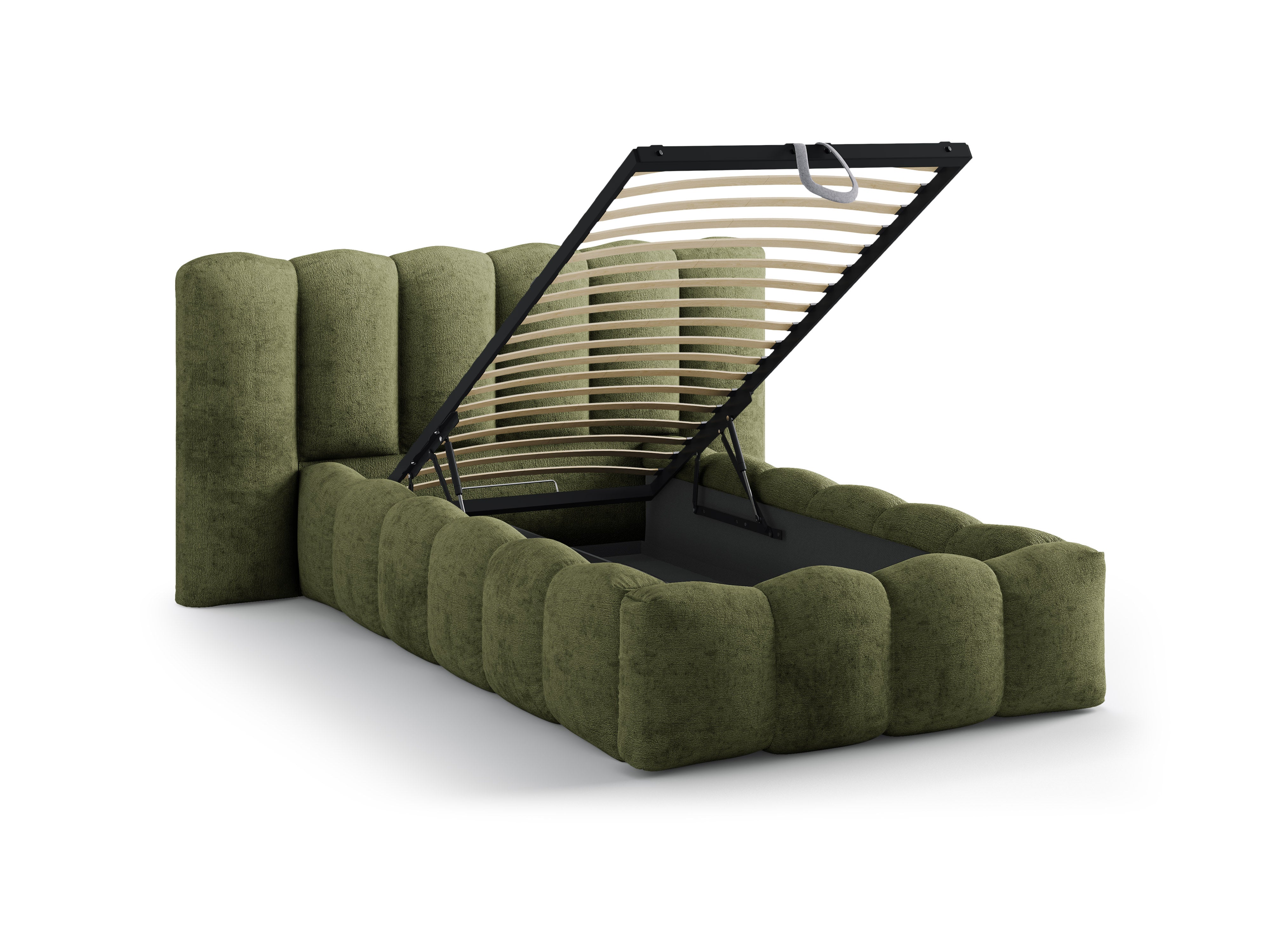 Bed LUPINE groene chenille