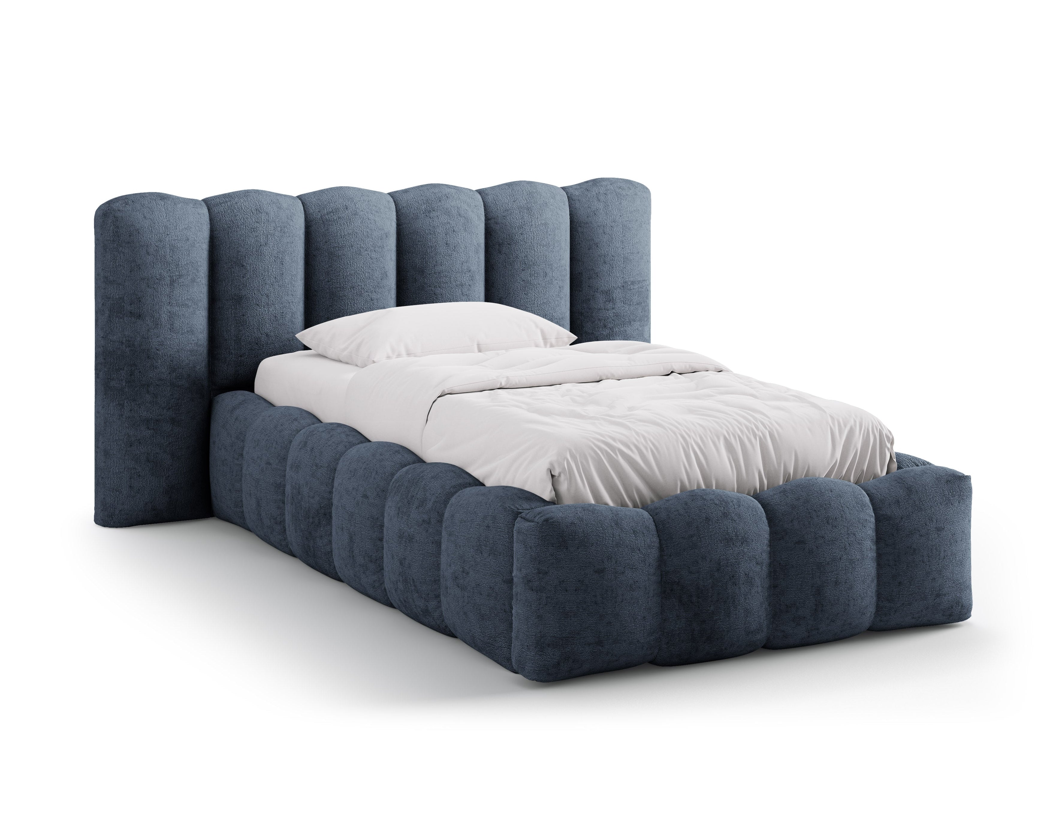 Bett LUPINE dunkelblau Chenille