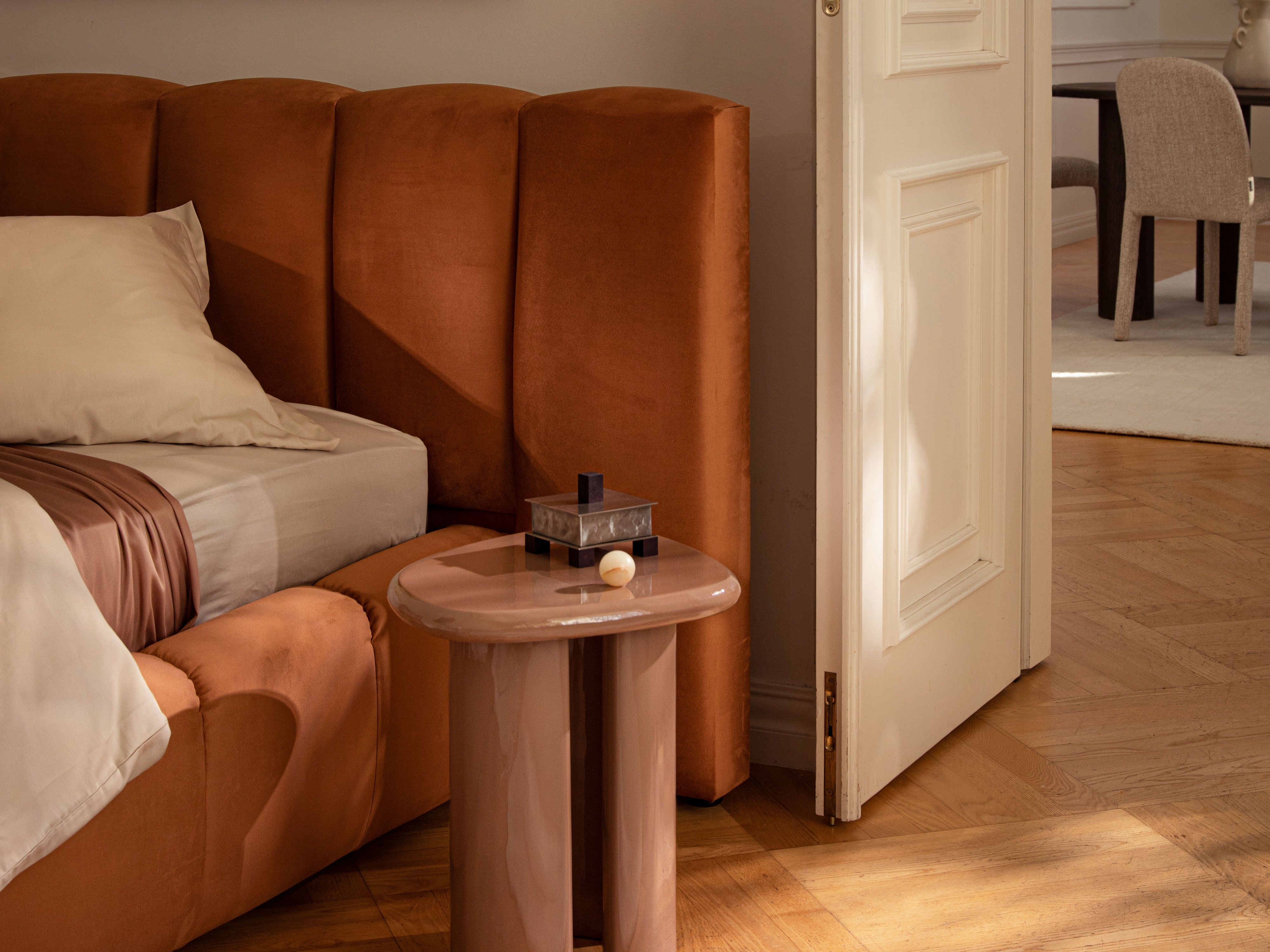 Velvet bed LUPINE geel