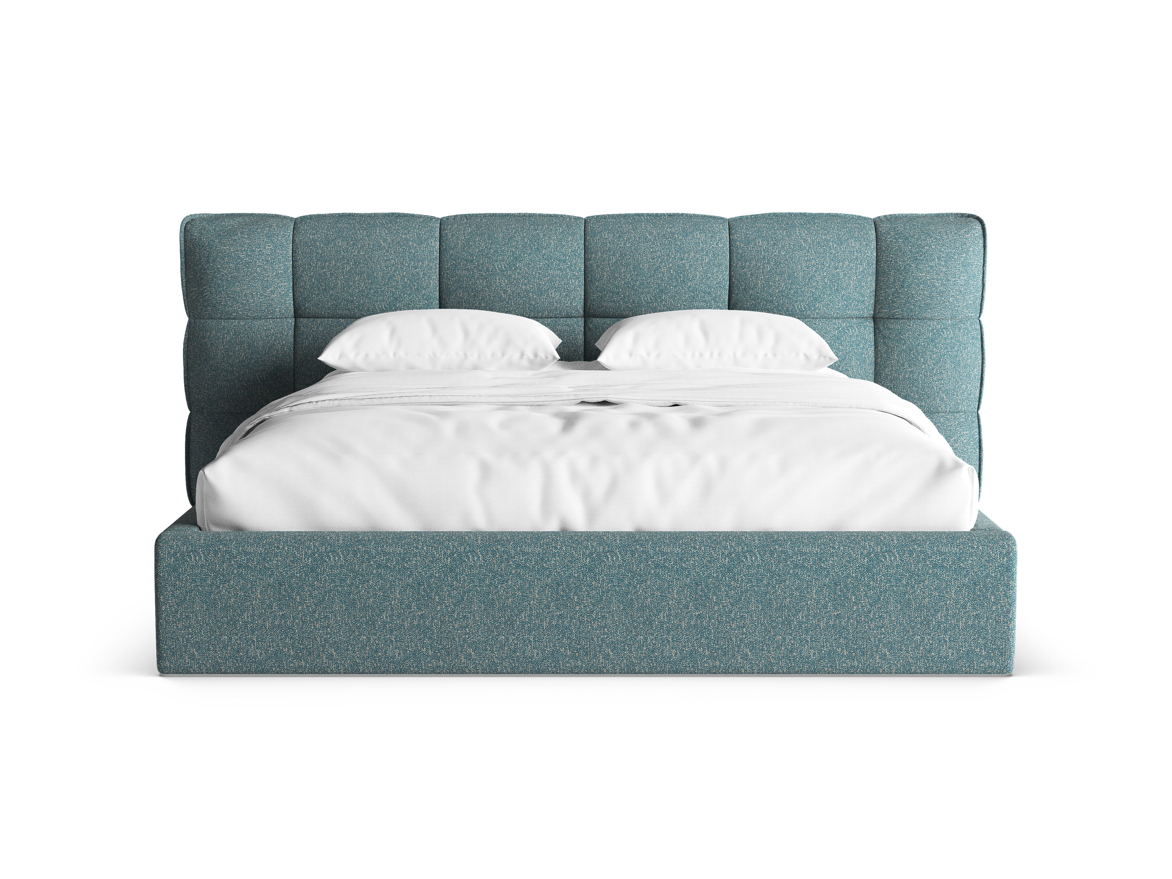 Bed met opbergruimte ERIC blauw melange