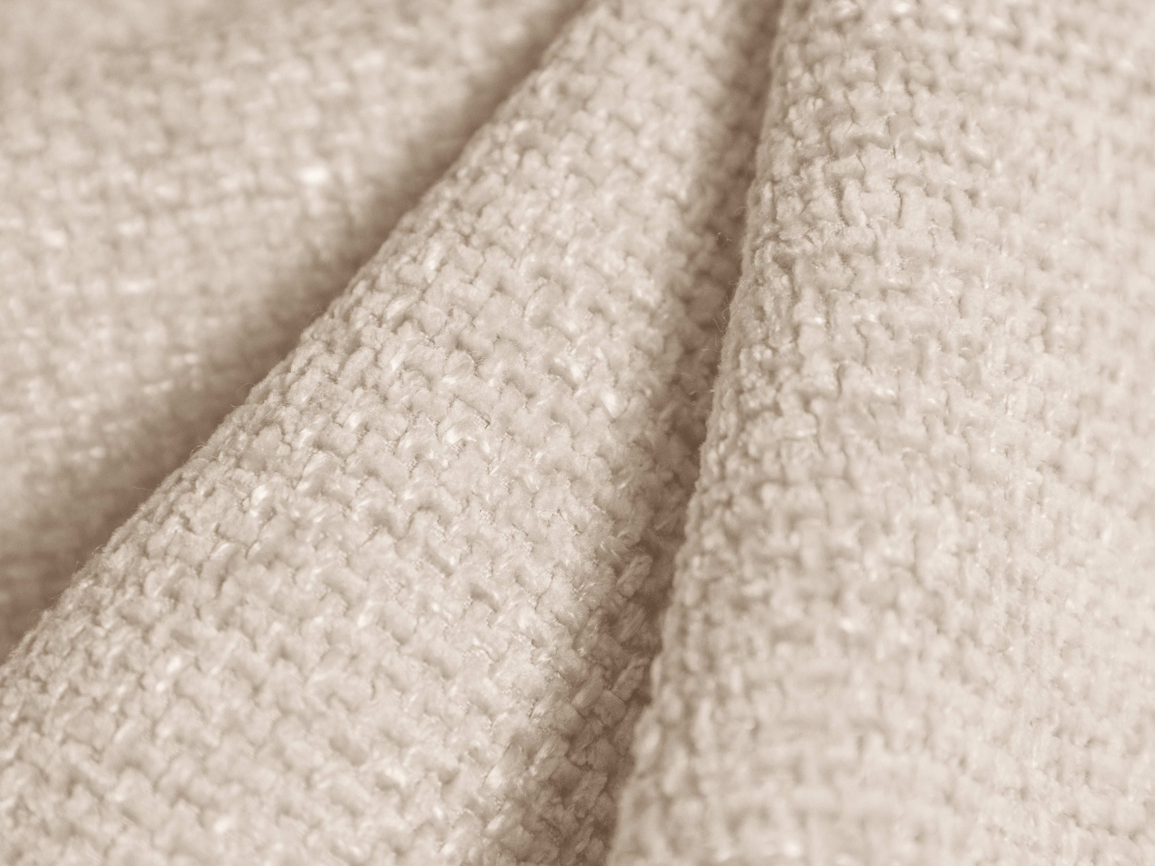 Right-facing chaise longue MILEY light beige silky chenille