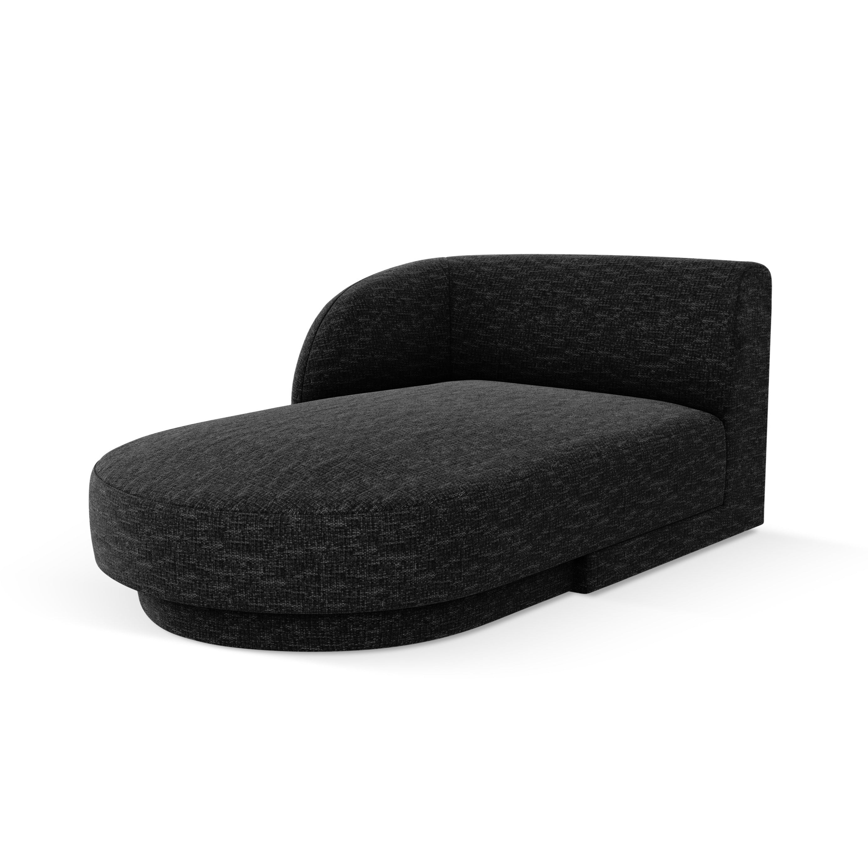 Szezlong links MILEY zwart szenil zijdeachtig