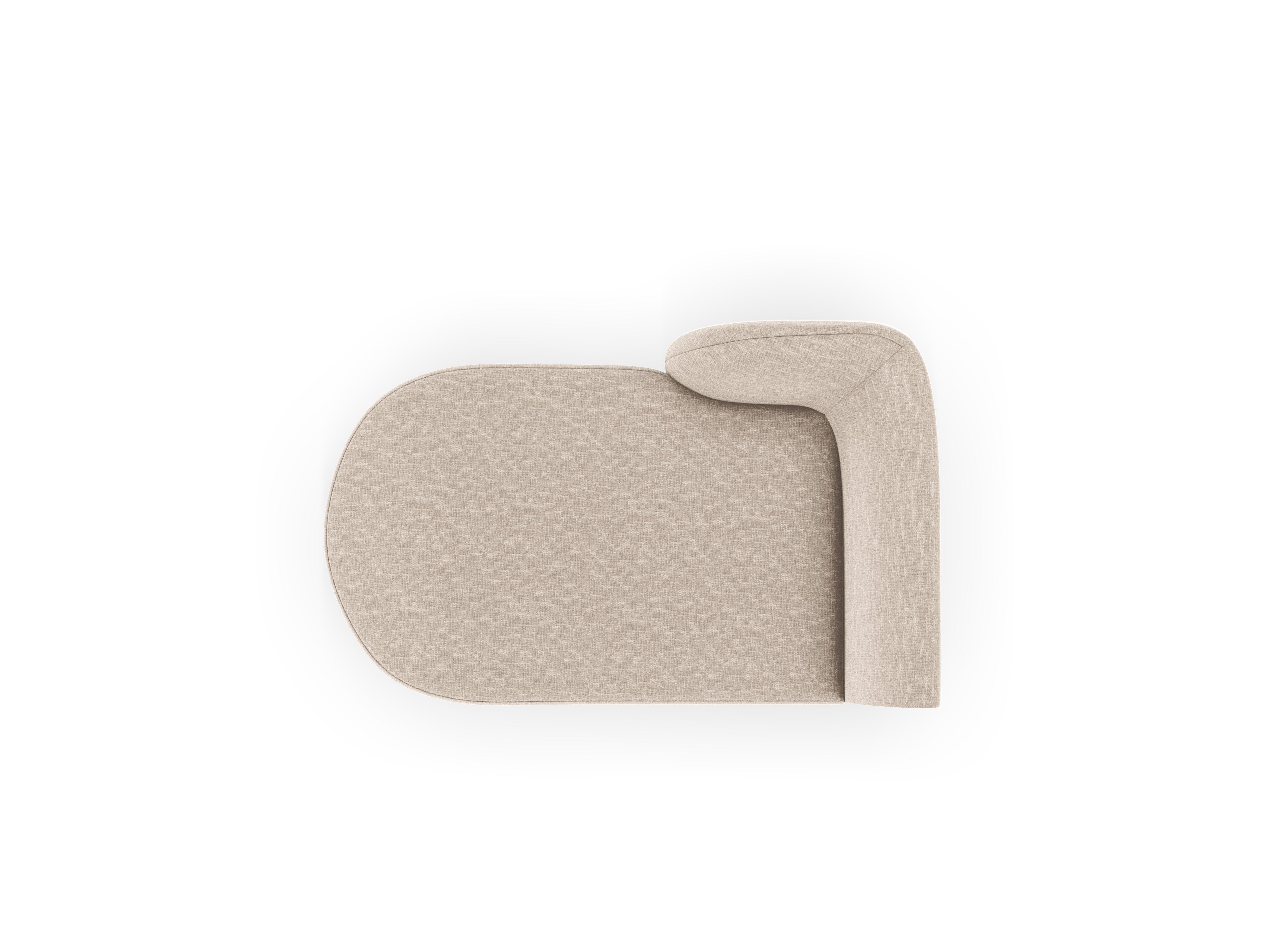 Szezlong links MILEY beige chenille