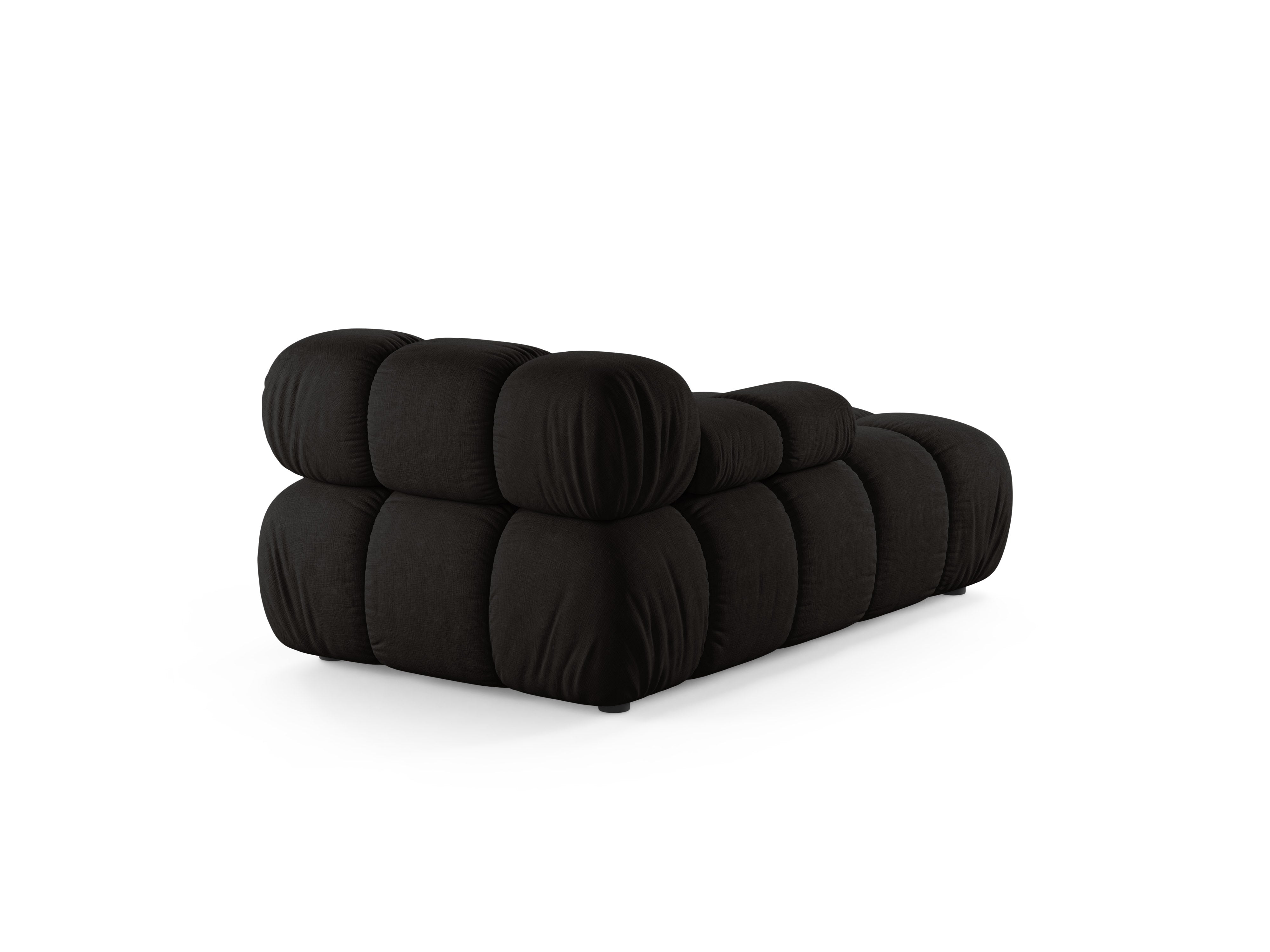 Linker chaise longue BELLIS zwart