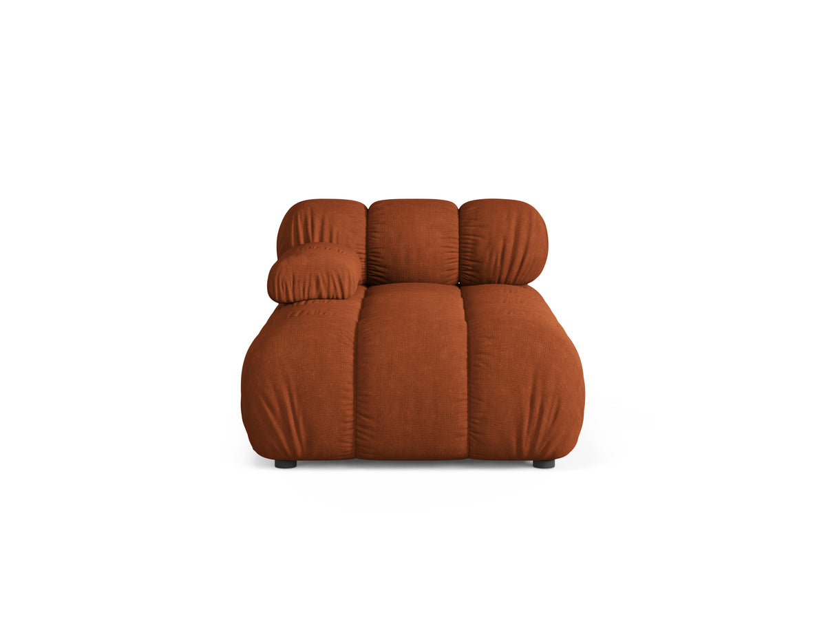 Links georiënteerde BELLIS chaise longue in baksteenkleur