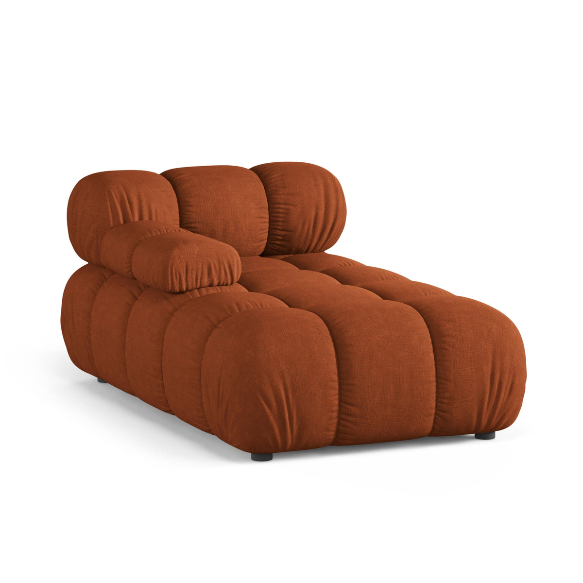 Links georiënteerde BELLIS chaise longue in baksteenkleur