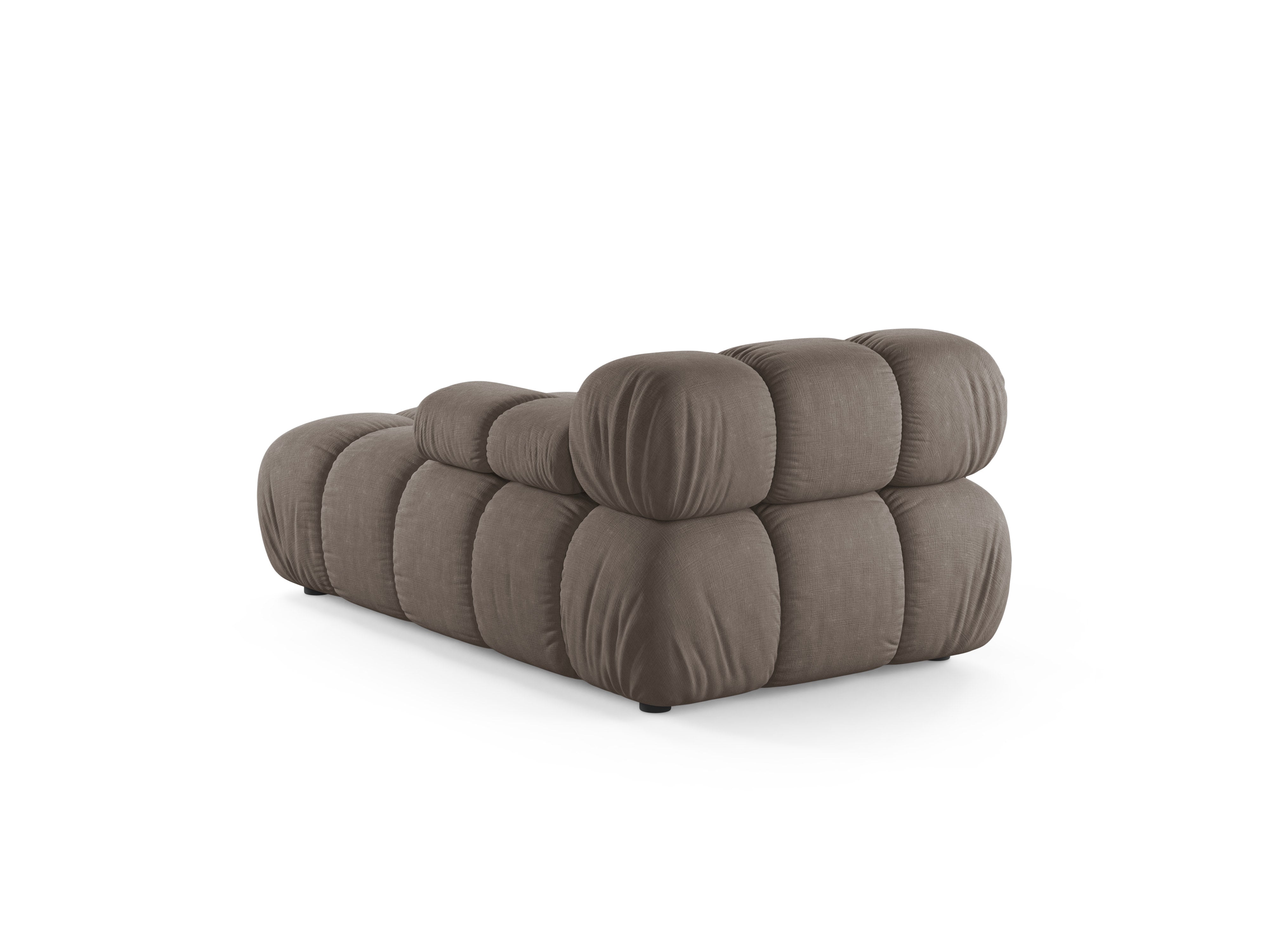 Rechters chaise longue BELLIS in donker cappuccino