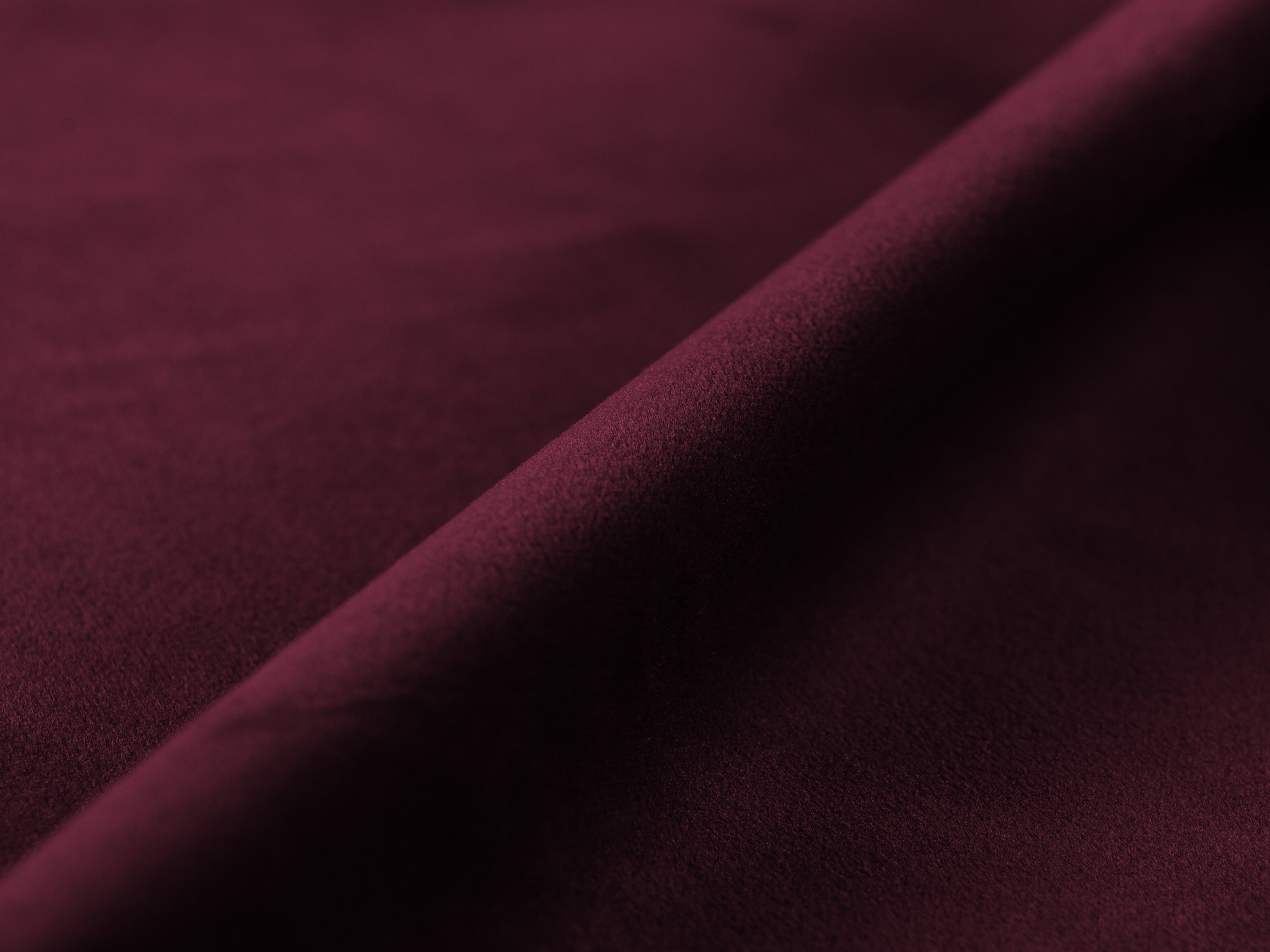 Rechtersidet chaise longue BELLIS bordeaux fluweel
