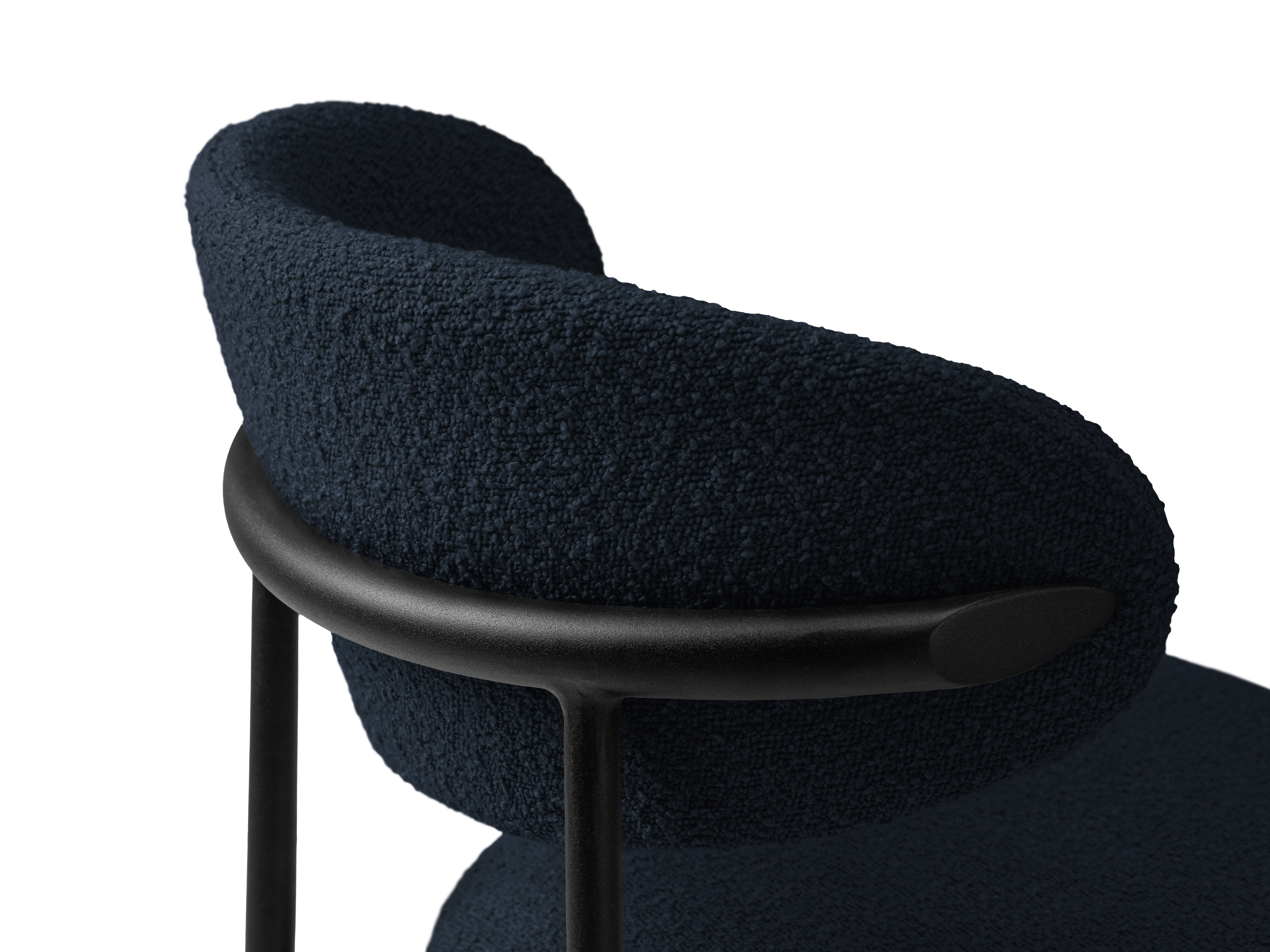 Stoel NINA donkerblauw boucle