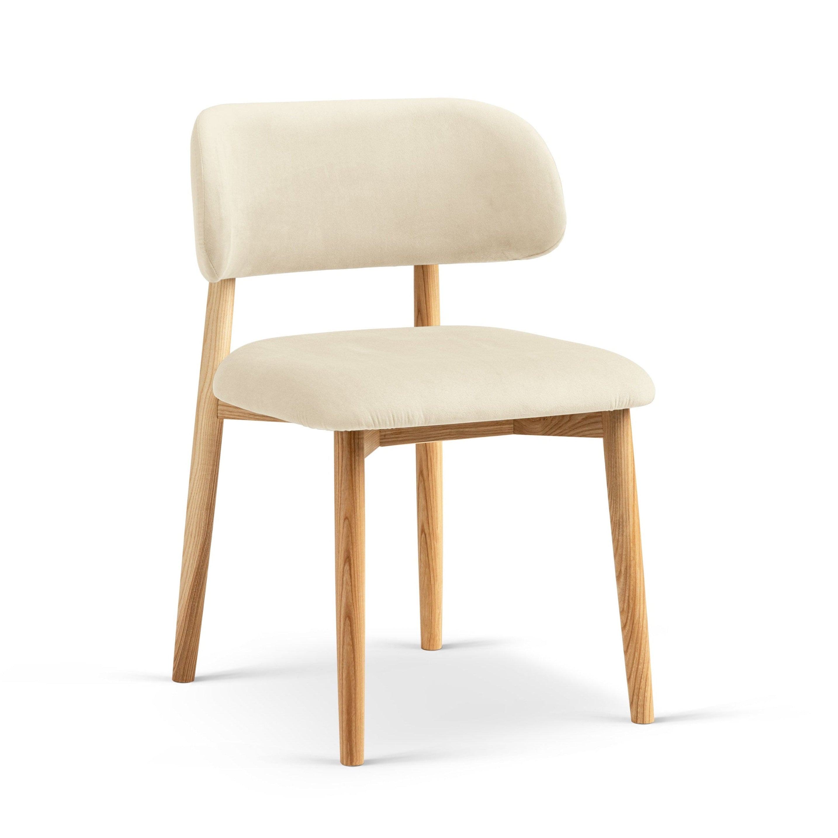 EVAN Ivory Velvet Chair