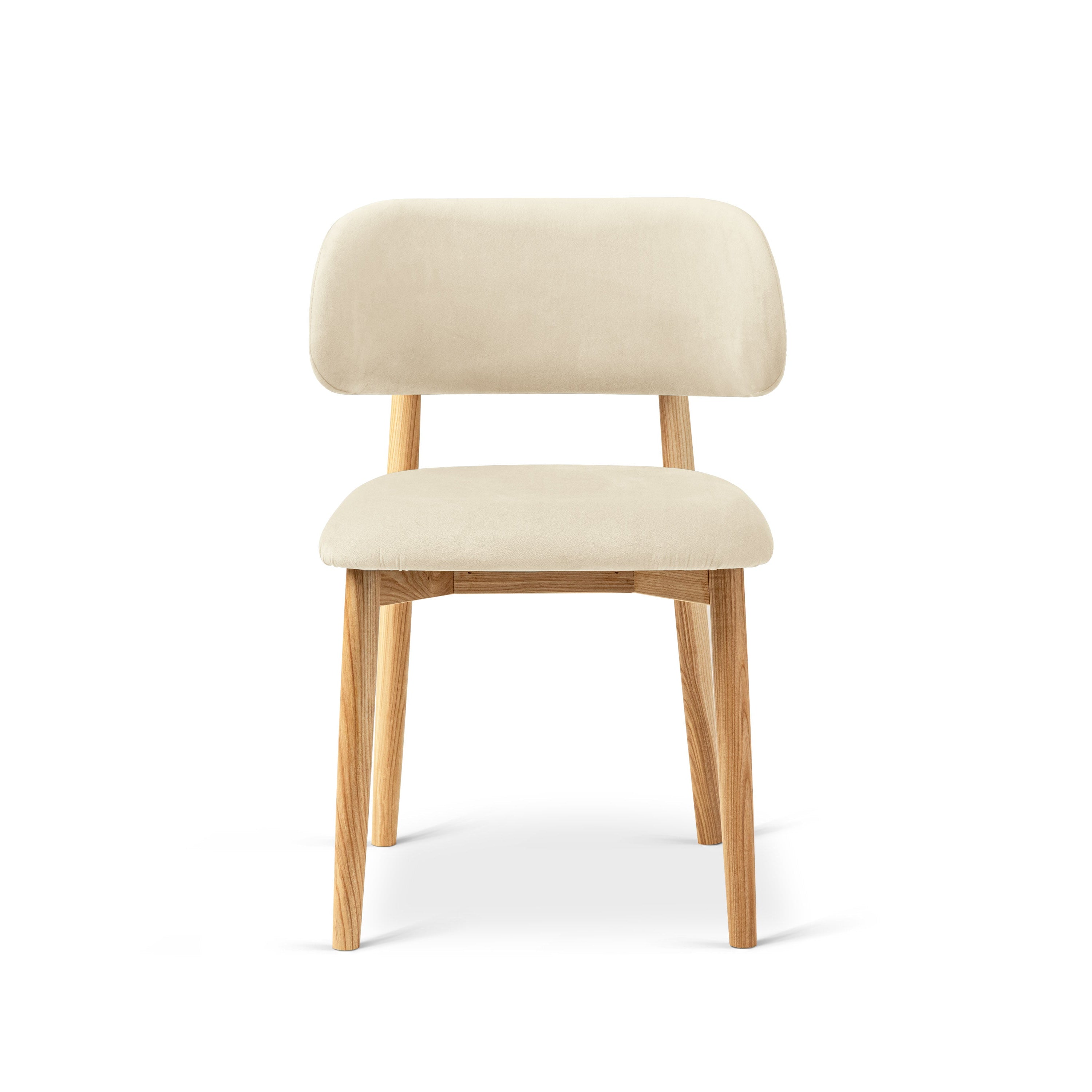 EVAN Ivory Velvet Chair