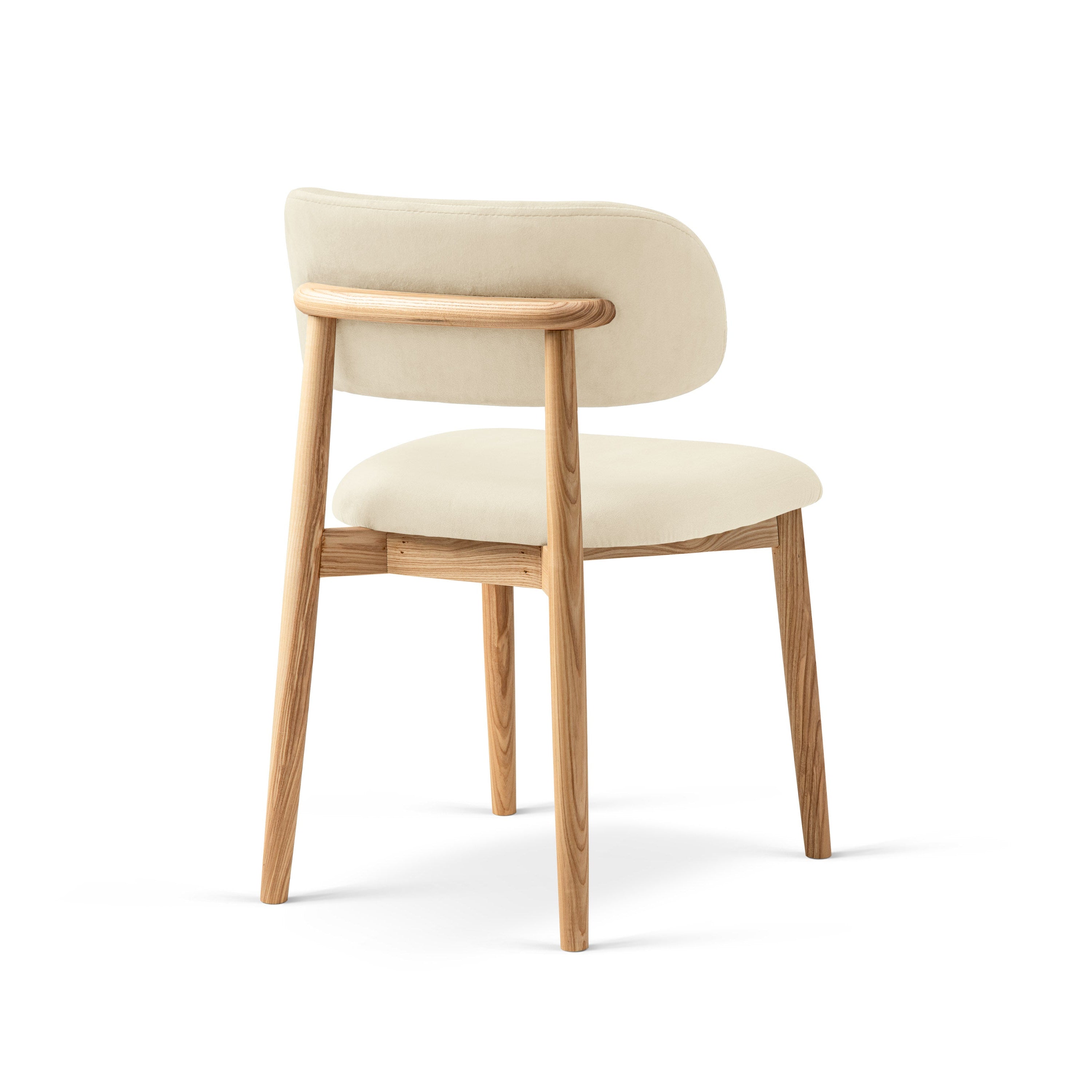 EVAN Ivory Velvet Chair
