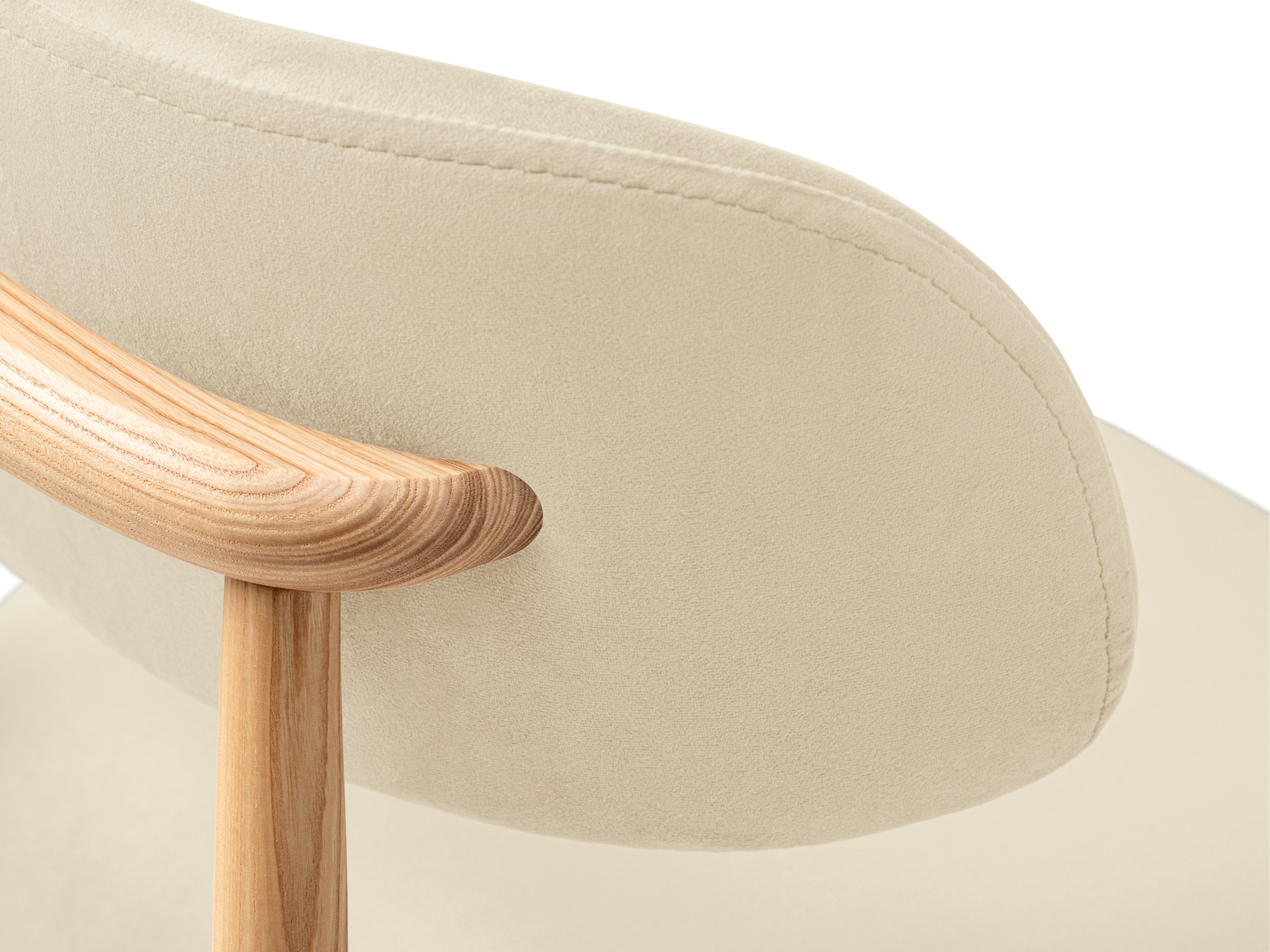 EVAN Ivory Velvet Chair