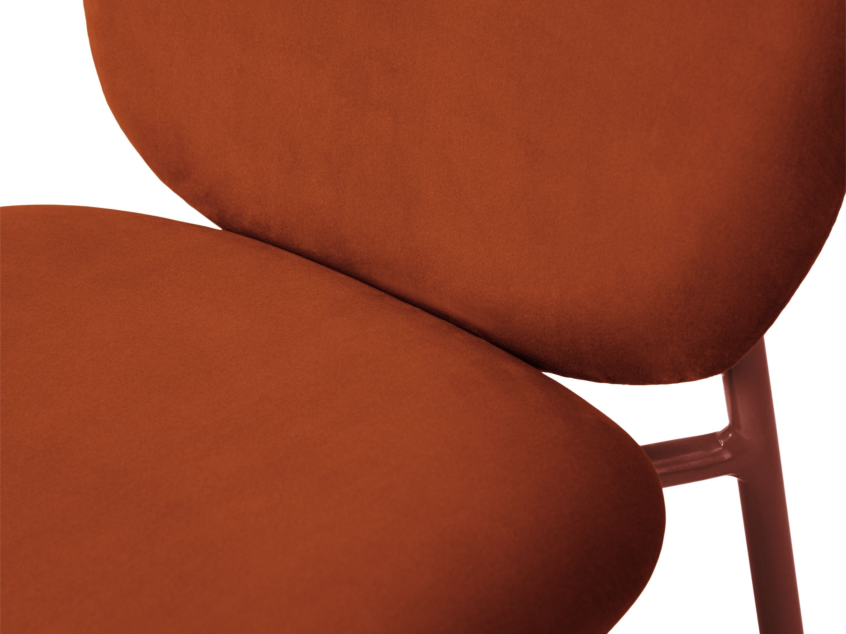 Velvet Chair CAROLINE Chestnut
