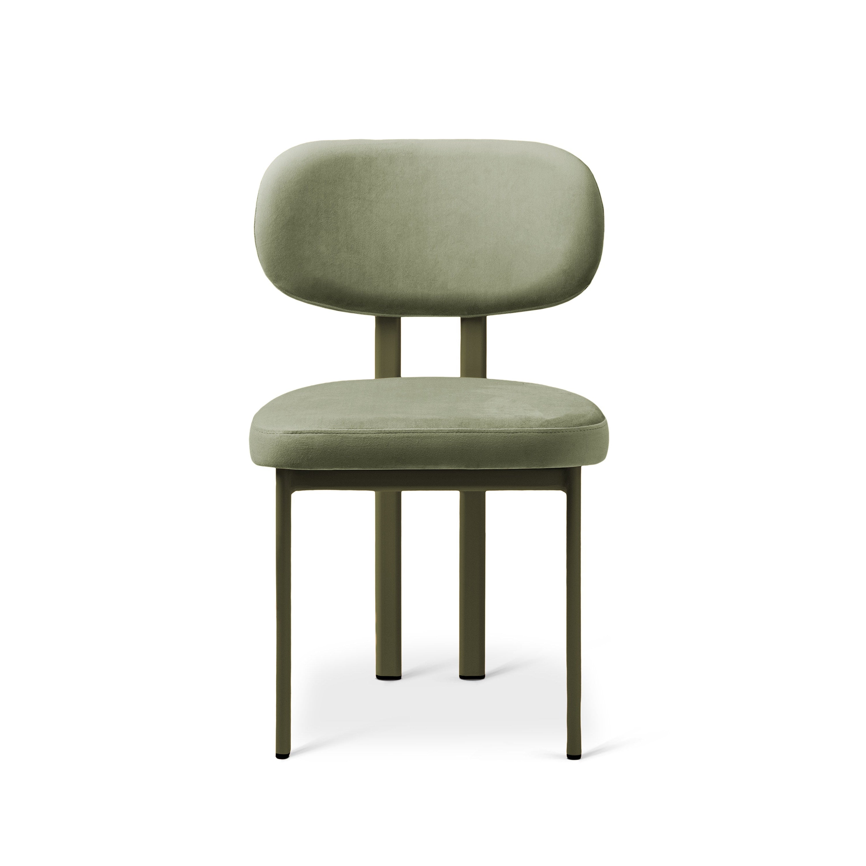 Fluwelen stoel SAM groen