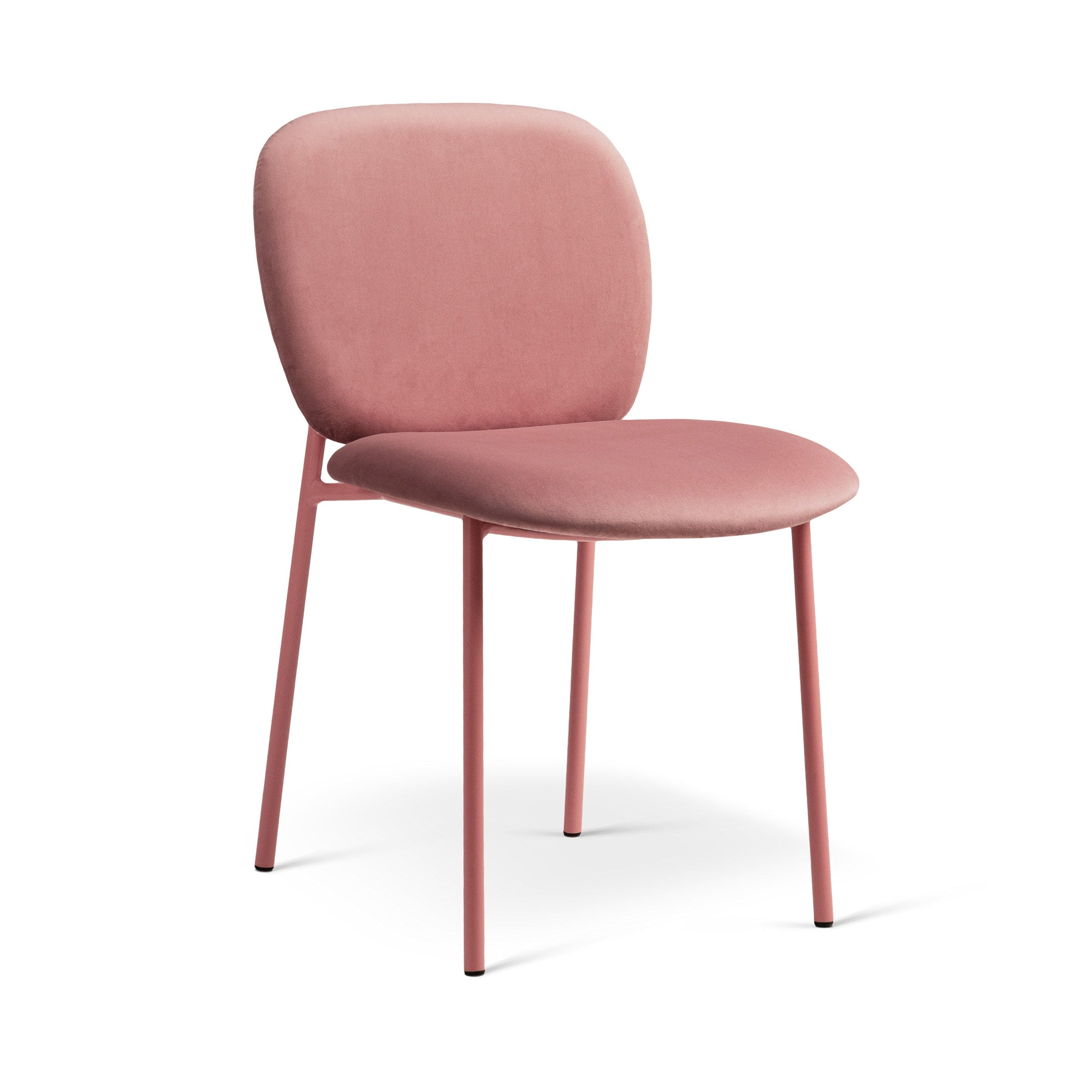 Velvet stoel CAROLINE roze