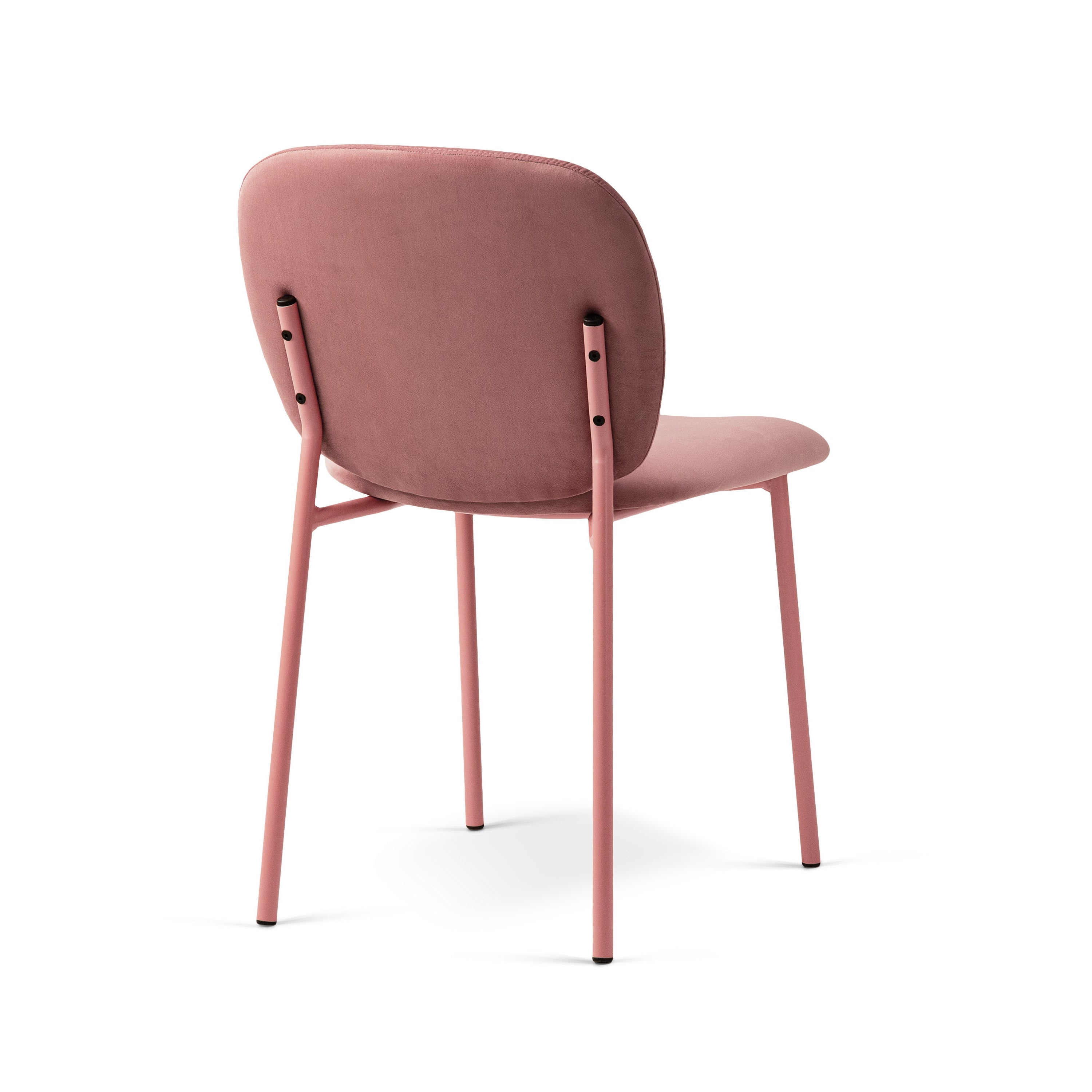 Velvet stoel CAROLINE roze