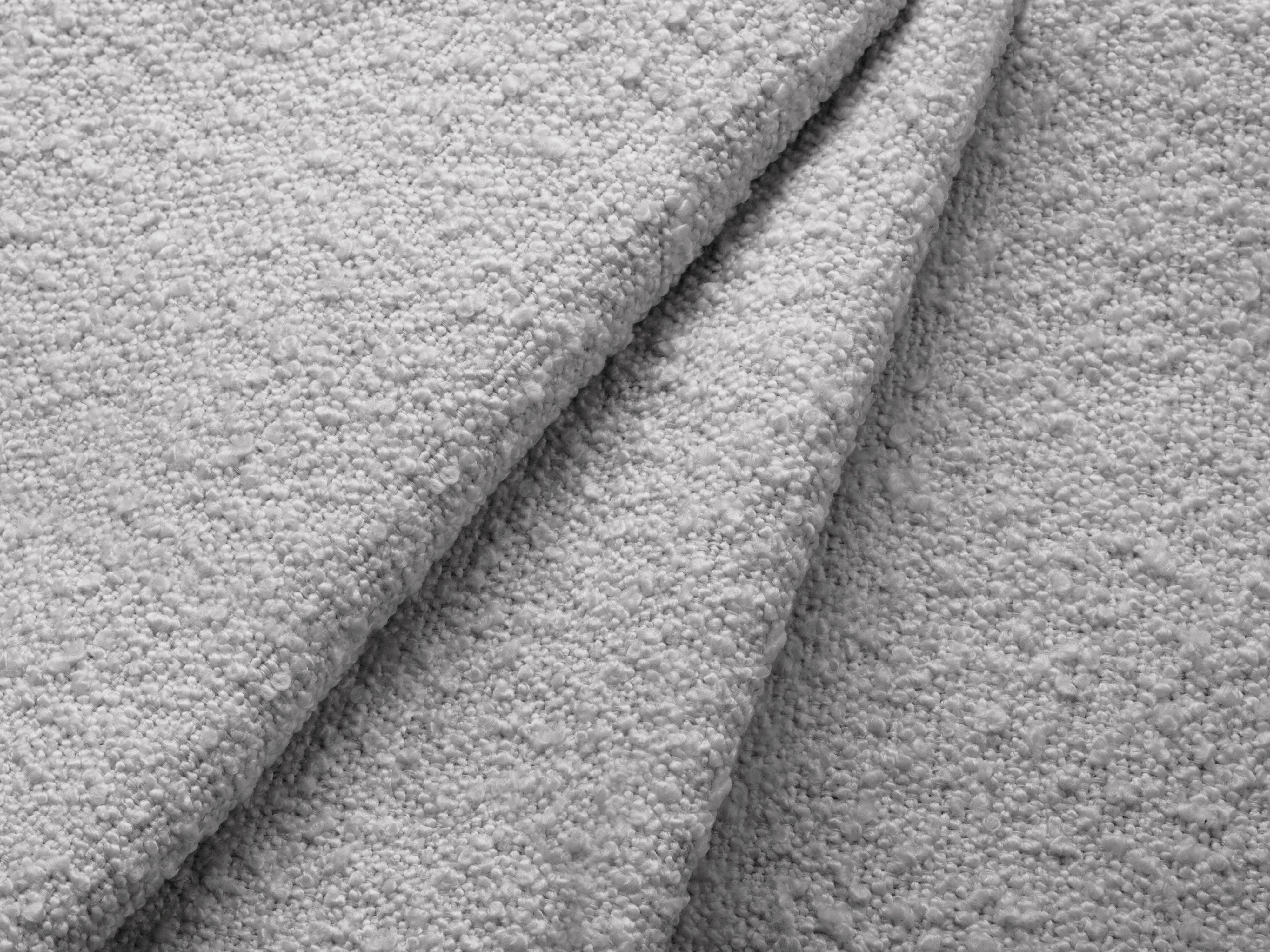 Symmetrical 5-Seater Corner Sofa MILEY Light Gray Boucle