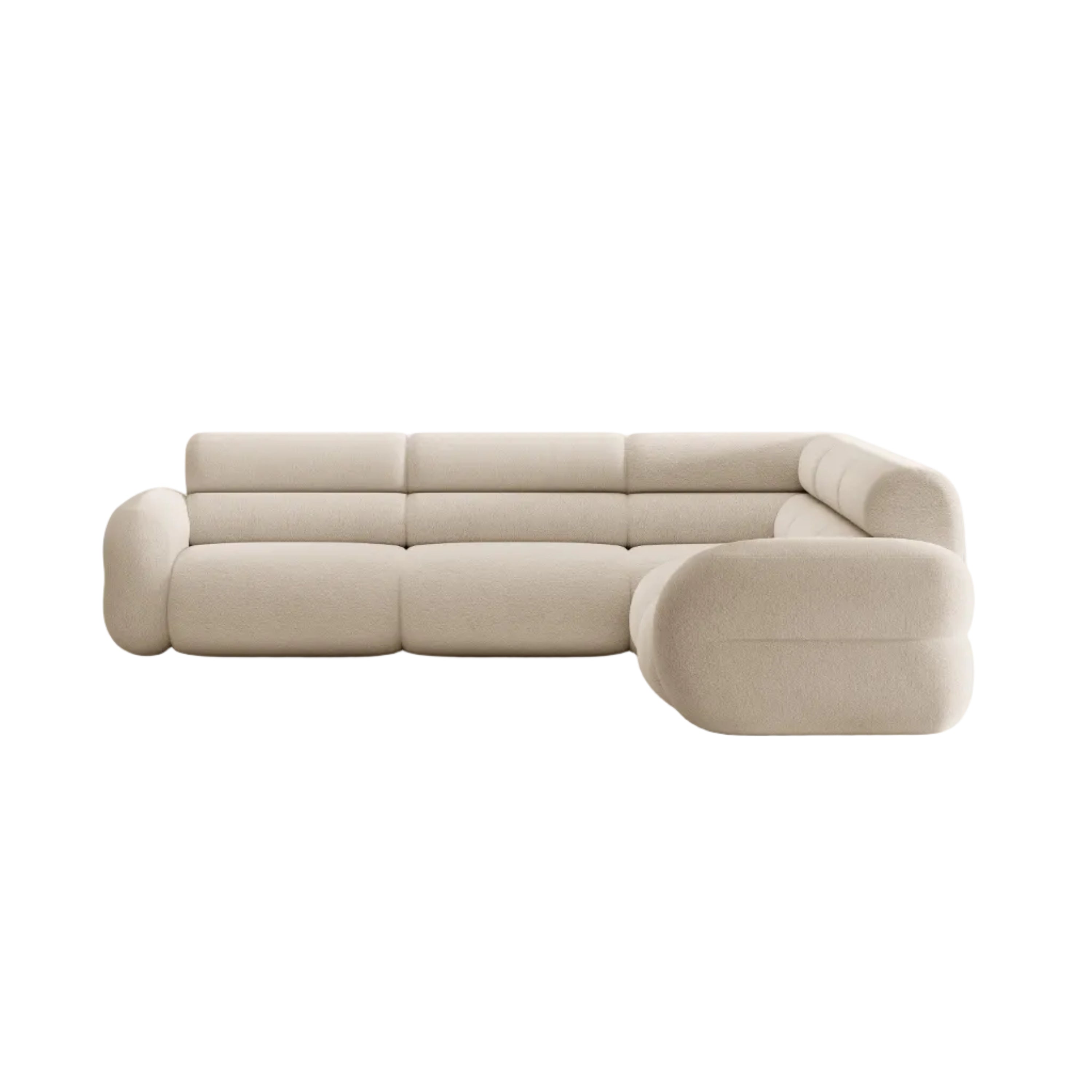 Narożnik symetryczny NEO beżowy boucle