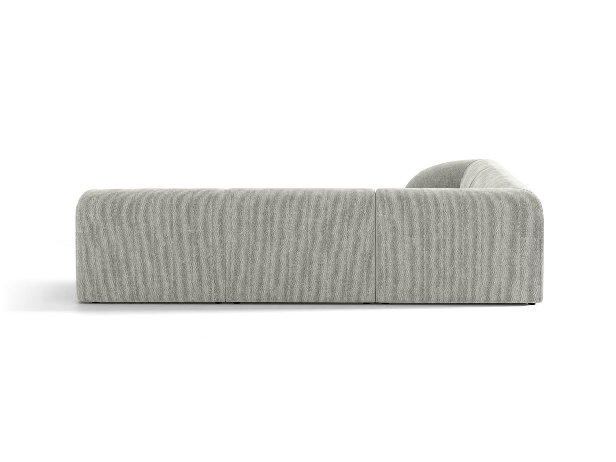 Narożnik symetryczny 5-osobowy MILEY szary szenil – sofa narożna