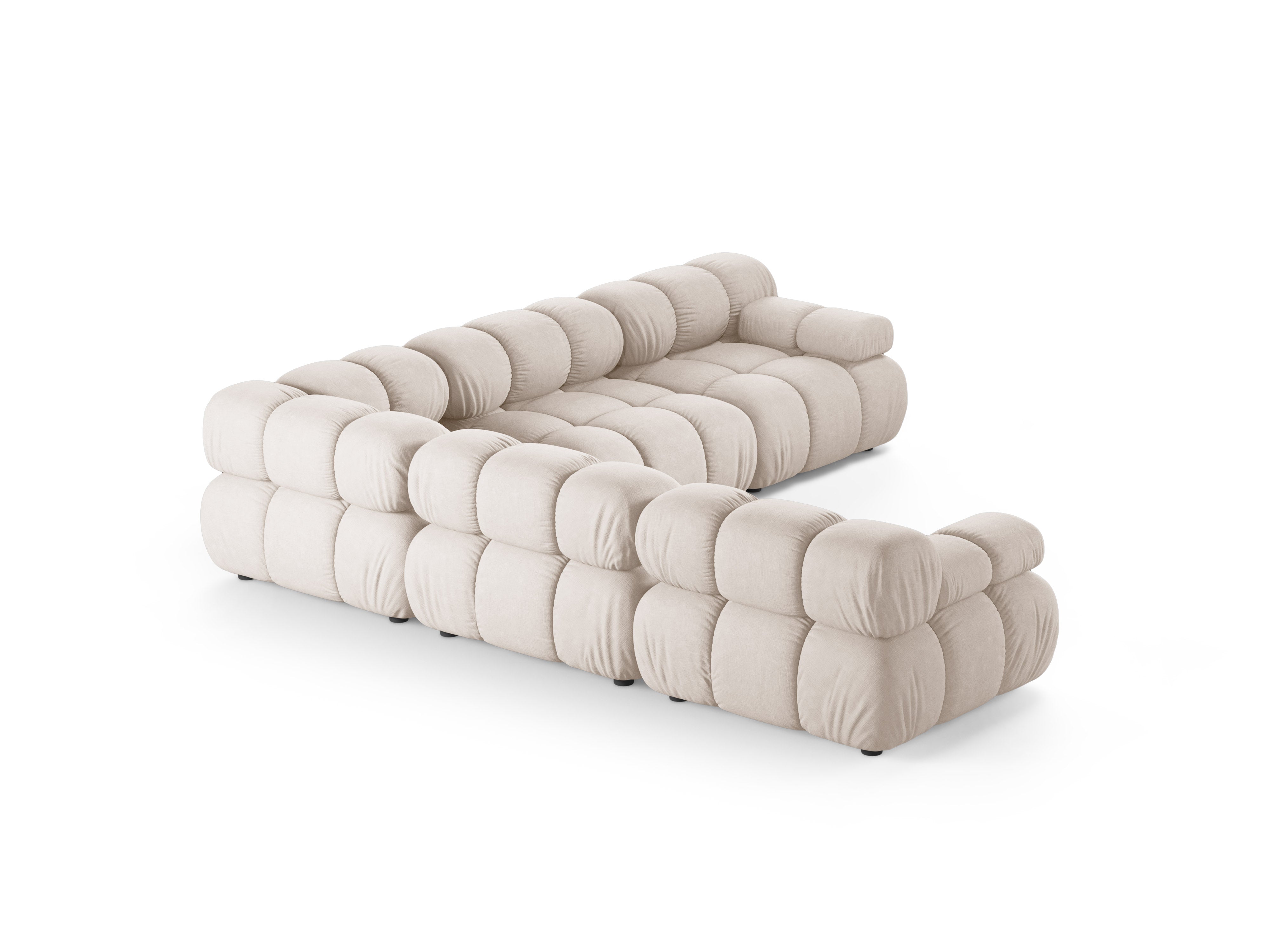 Symmetrische hoekbank BELLIS beige
