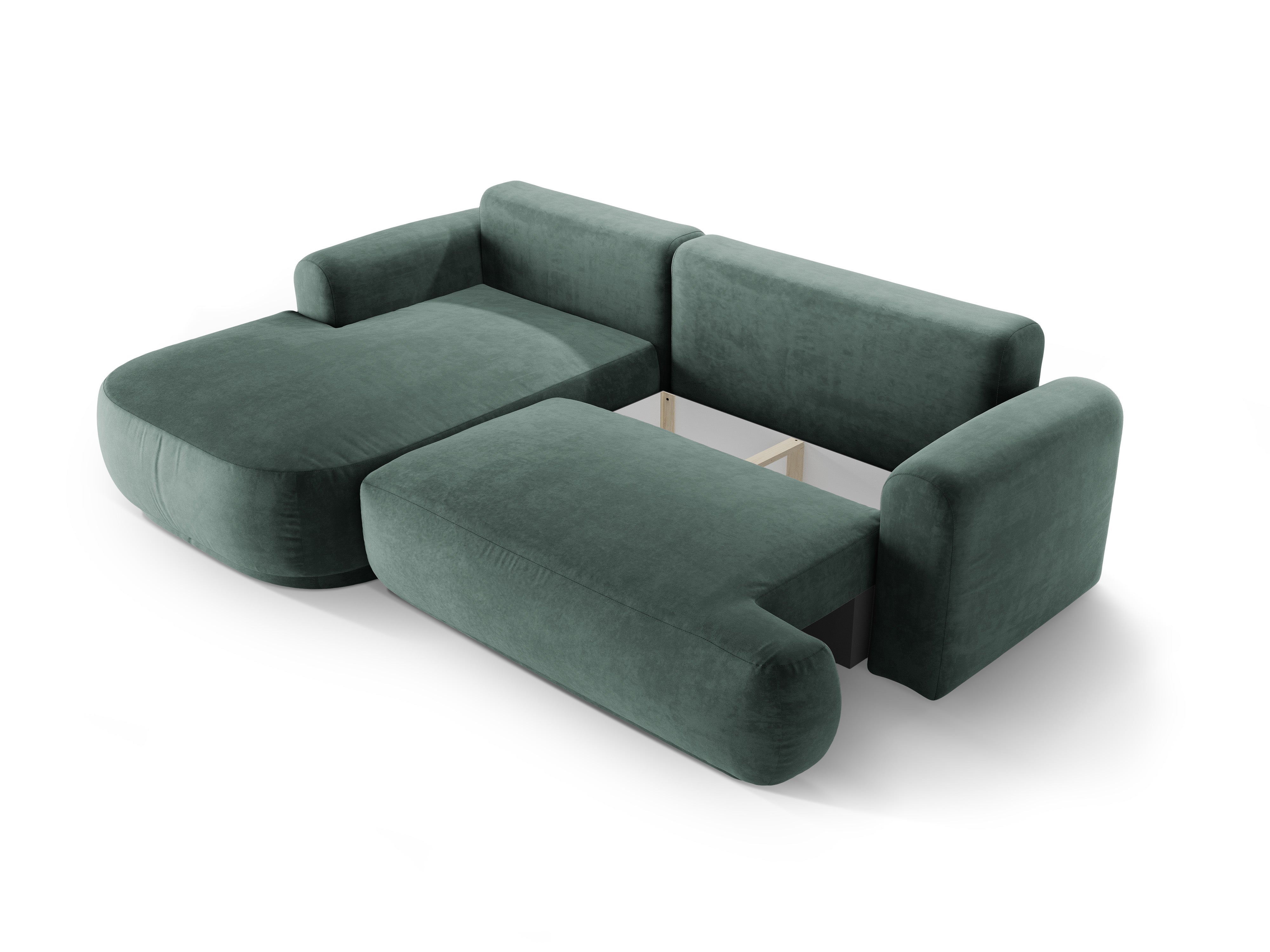 Velvet left -hand corner with Ella Petrol sleeping function