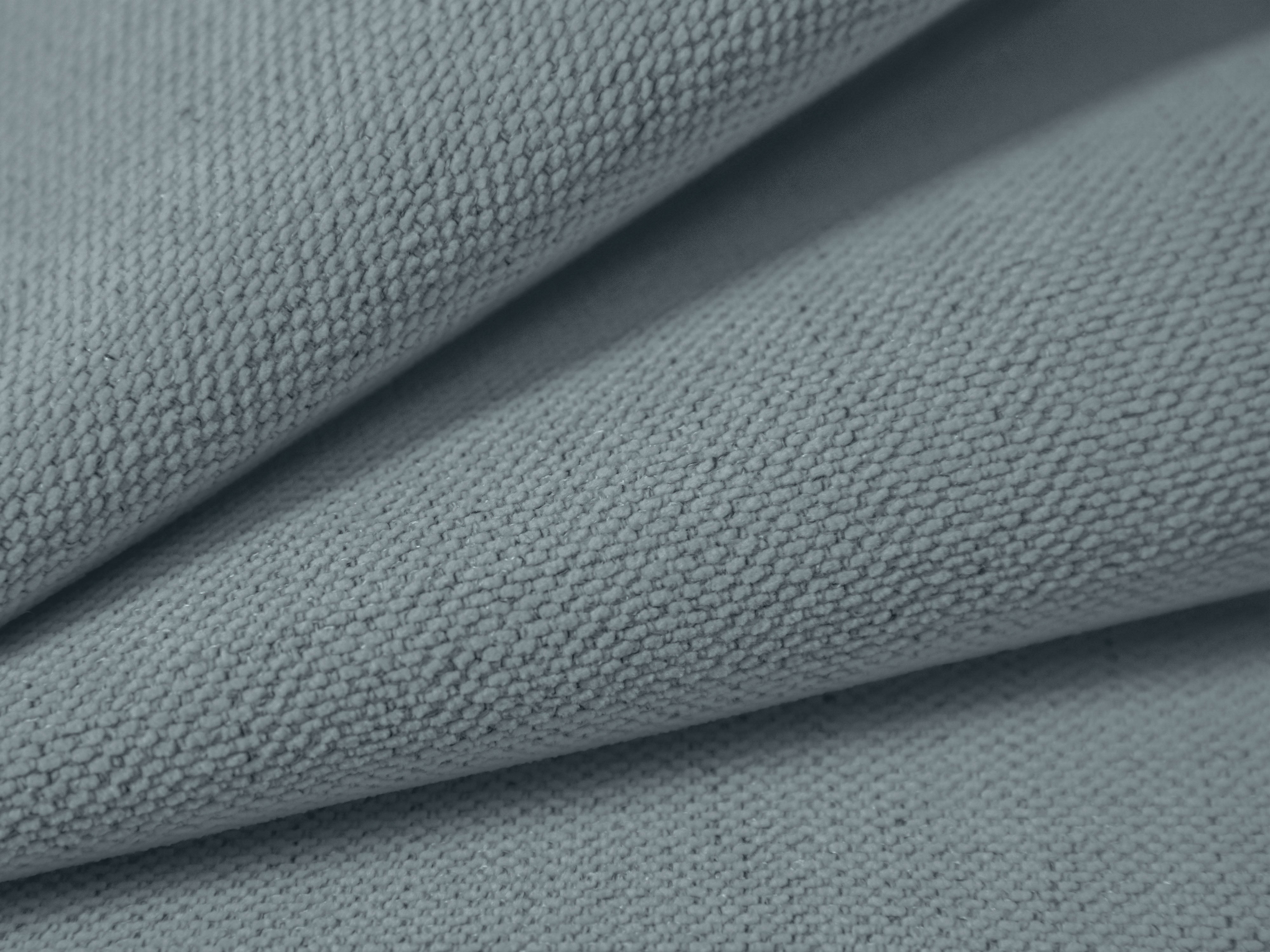 Links hoekbank voor 3 personen met slaapfunctie VICTOR lichtblauw chenille