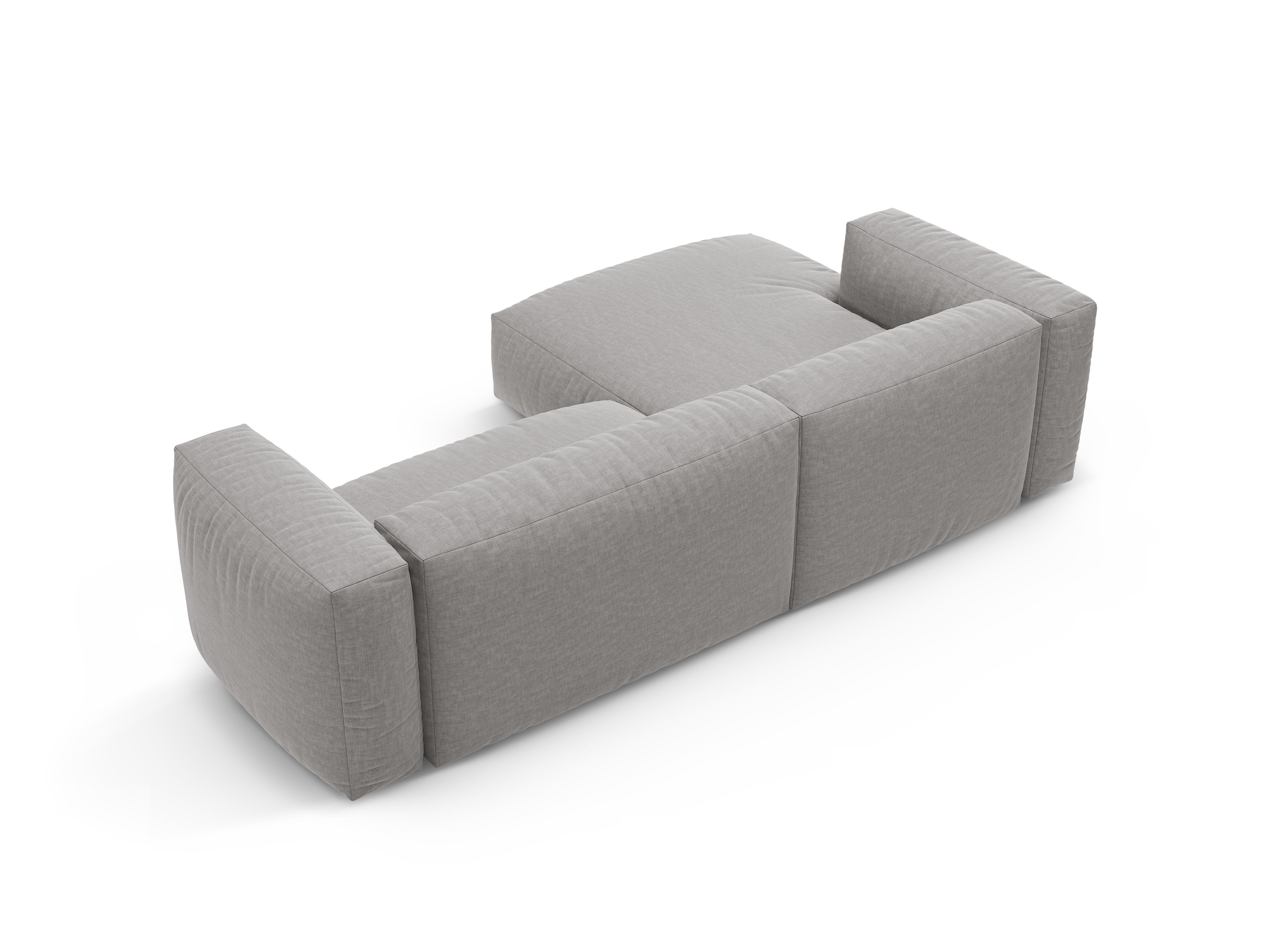 Left-facing corner sofa bed MARTINA light gray