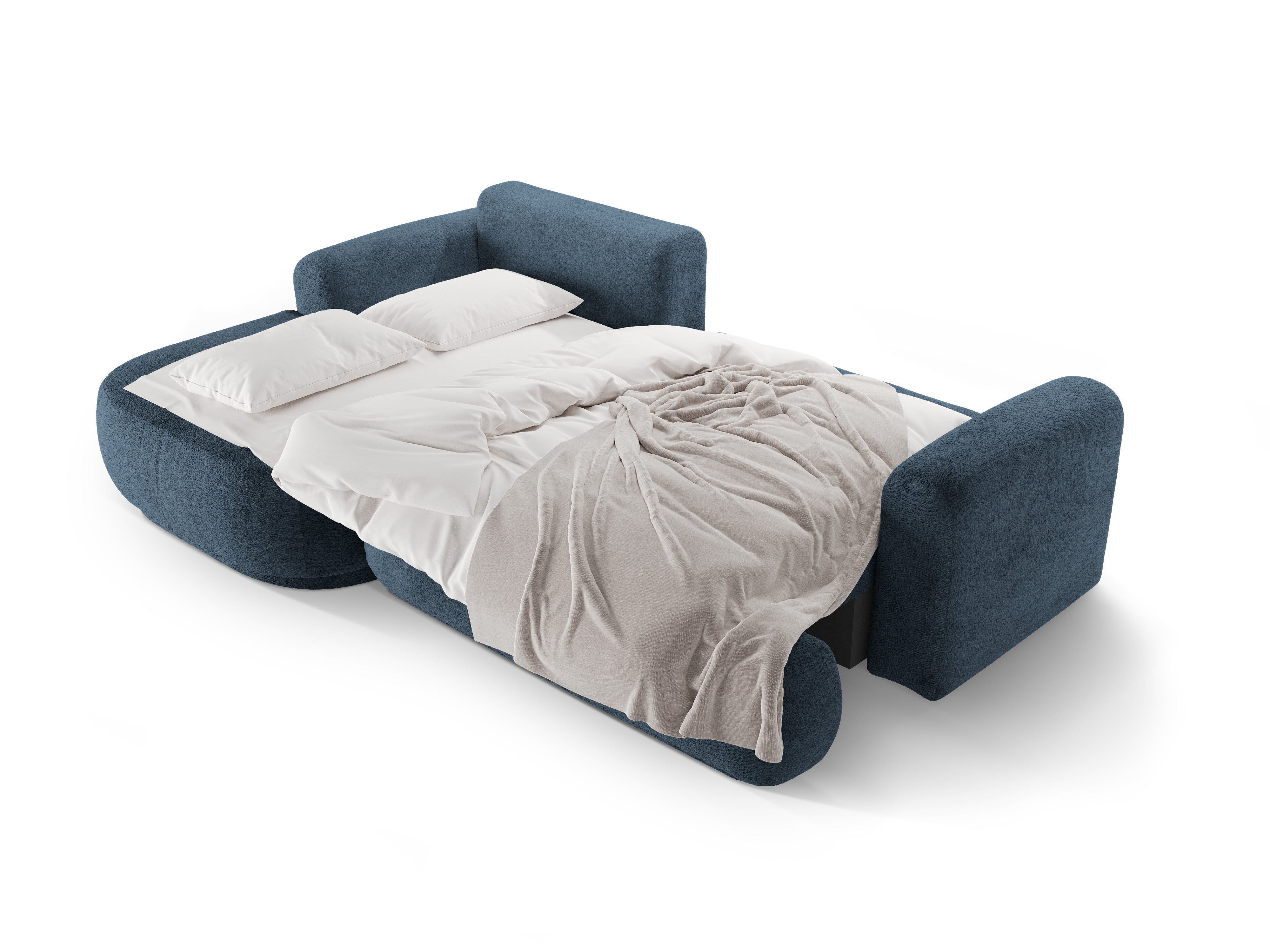 Linkerhoekbank met slaapfunctie ELLA donkerblauw