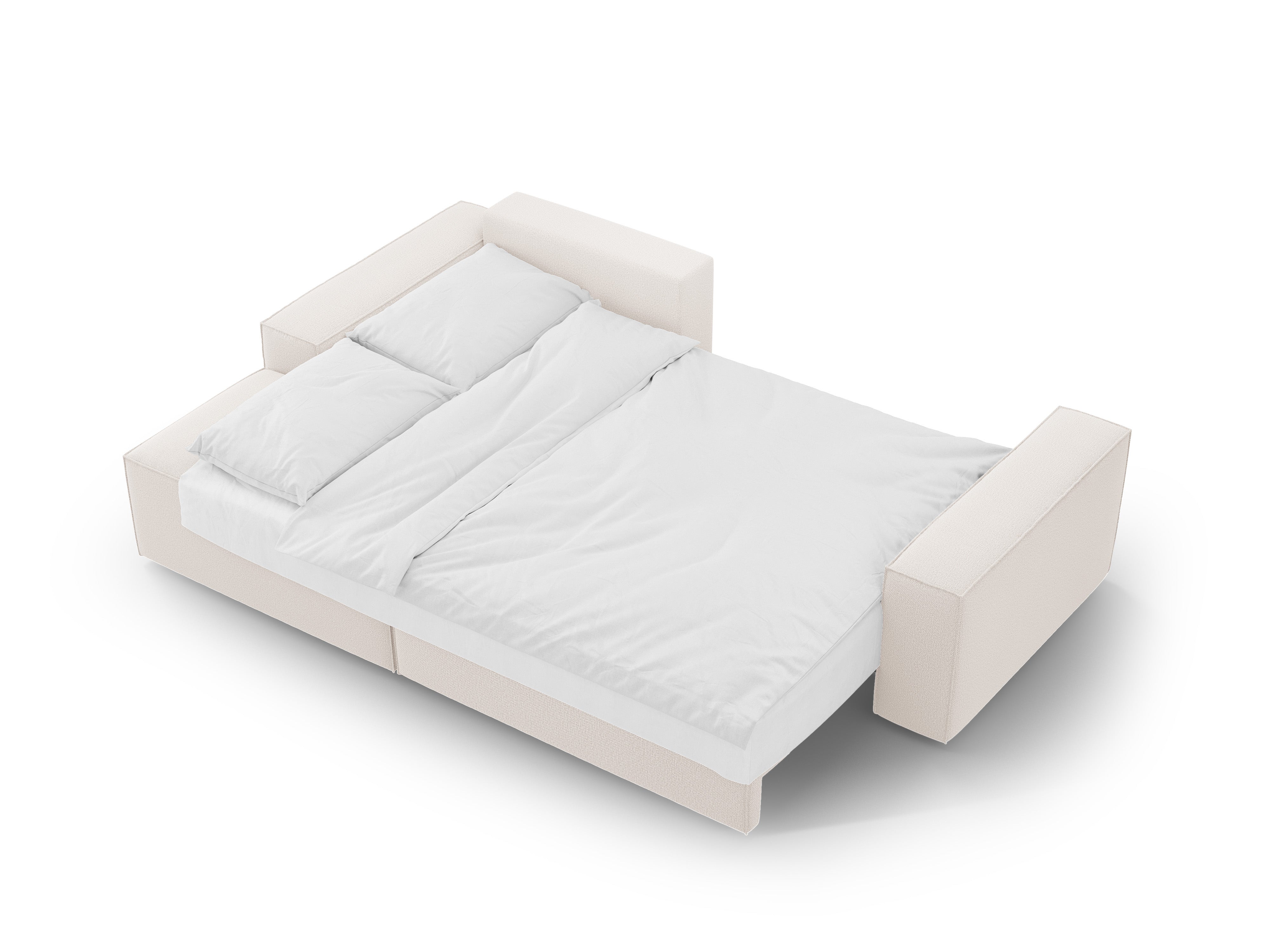 Ecksofa links mit Schlaffunktion JODIE hellbeige