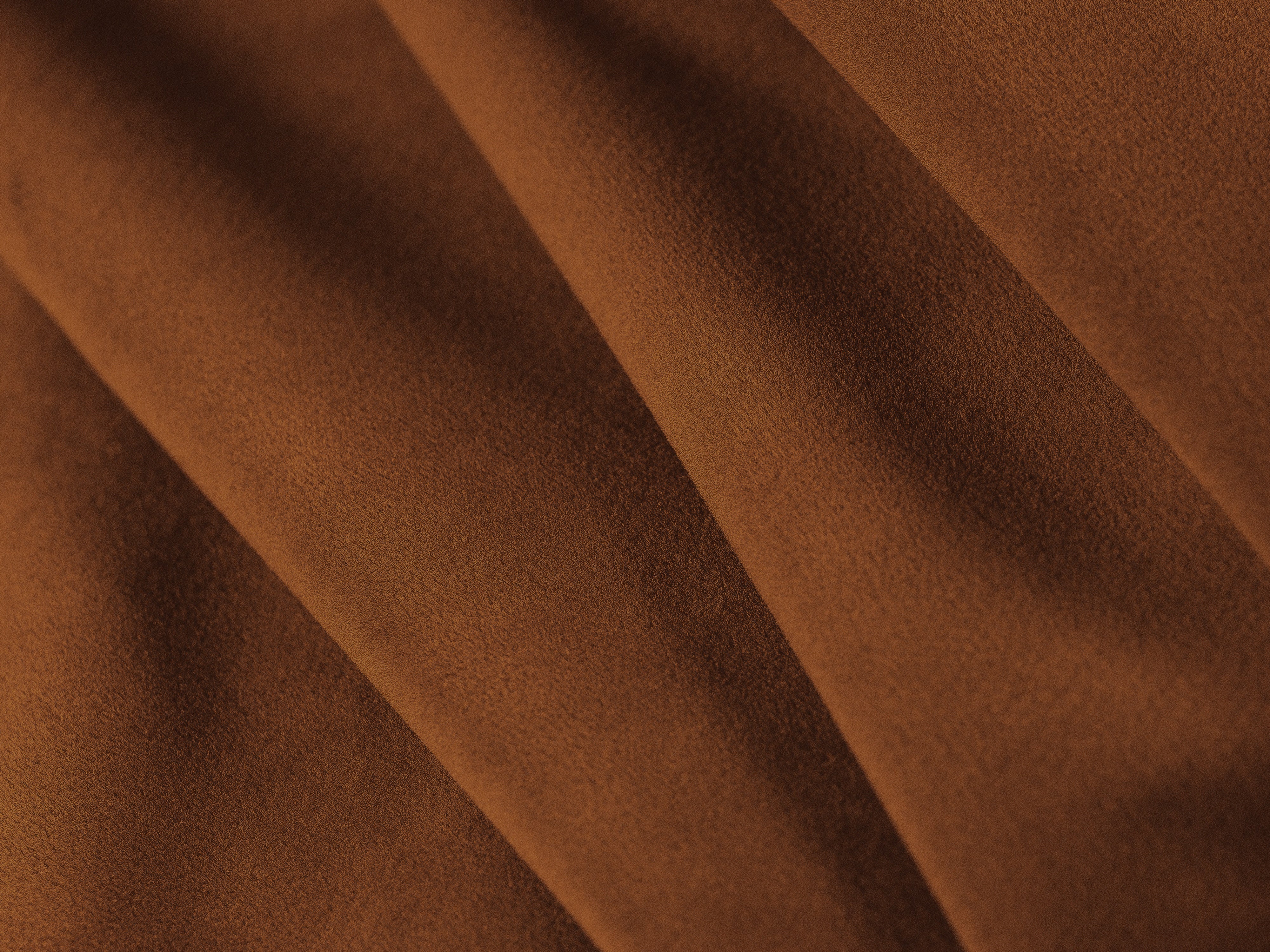 Fluwelen hoekbank links 4-persoons met slaapfunctie GLORIA bruin