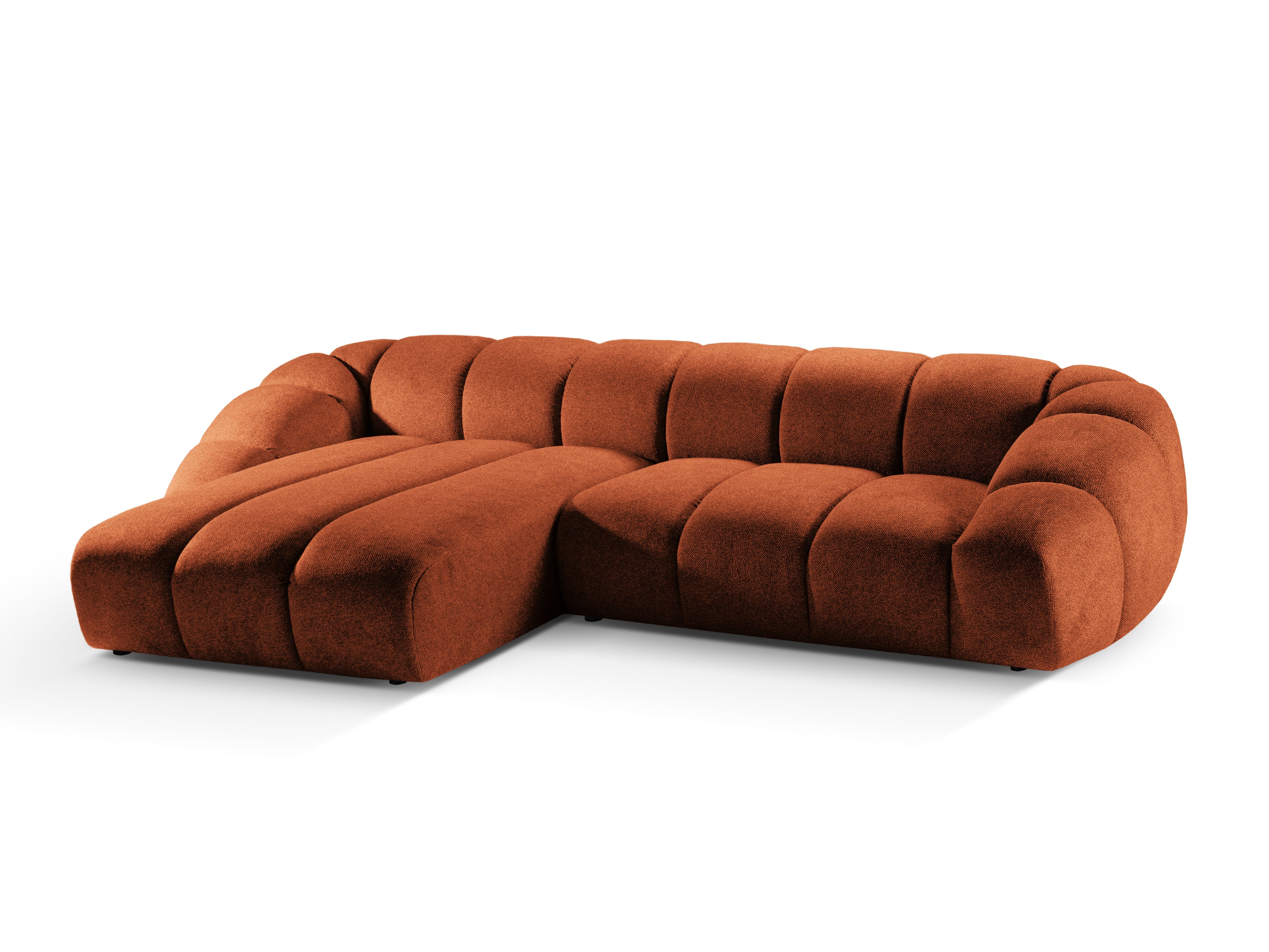 Hoekbank voor 4 personen links DIANA terracotta szenil