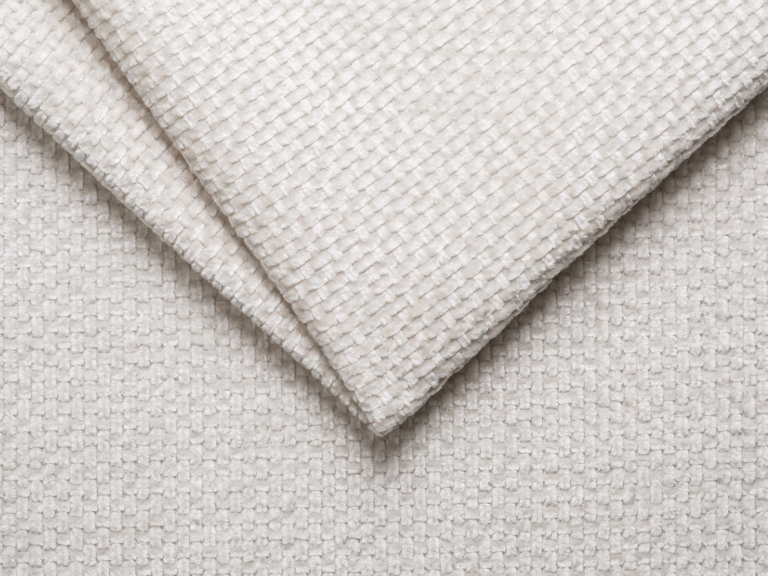 Hoekbank 3-zits links LUPINE lichtbeige chenille