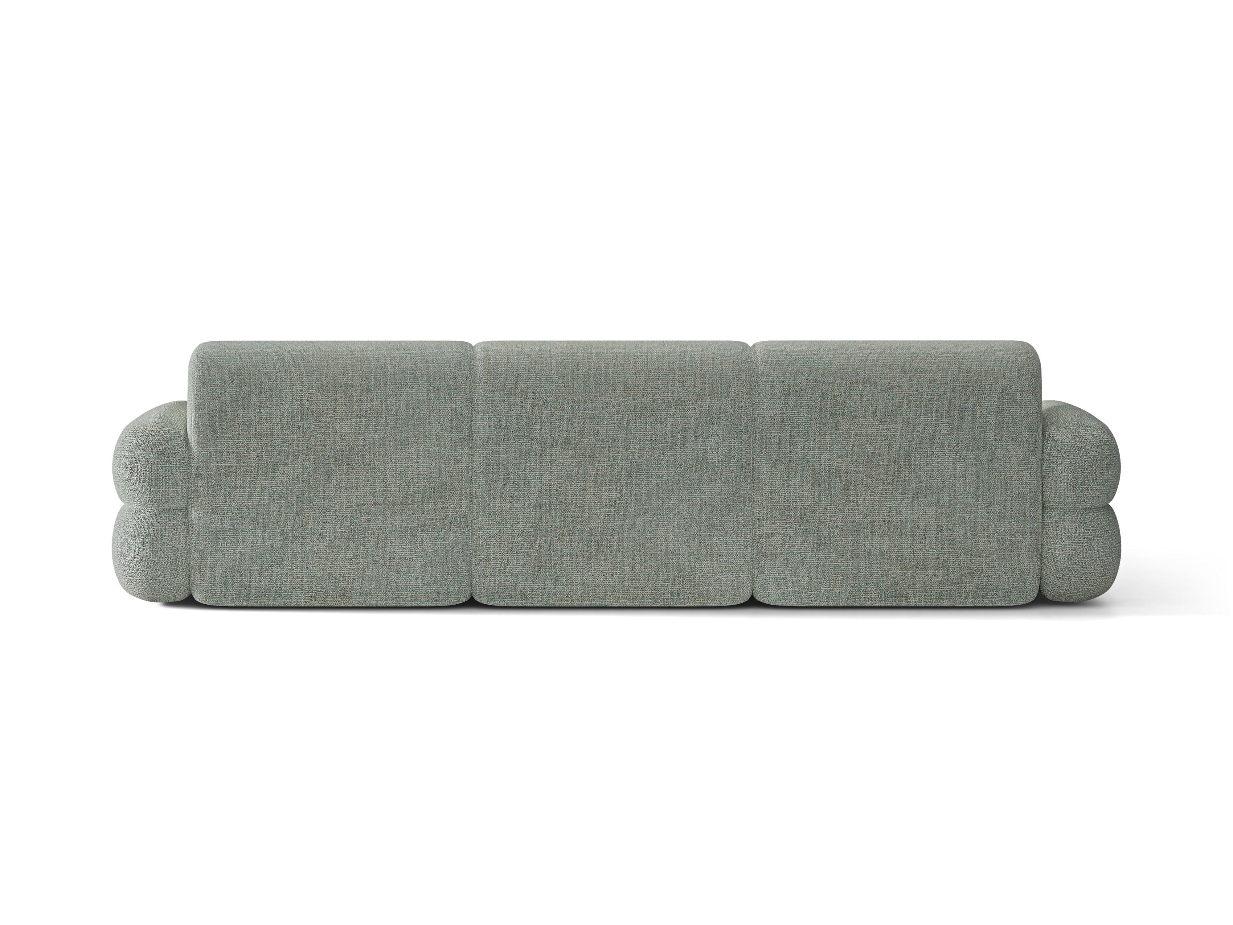Linker NEO hoekbank in blauwe melange