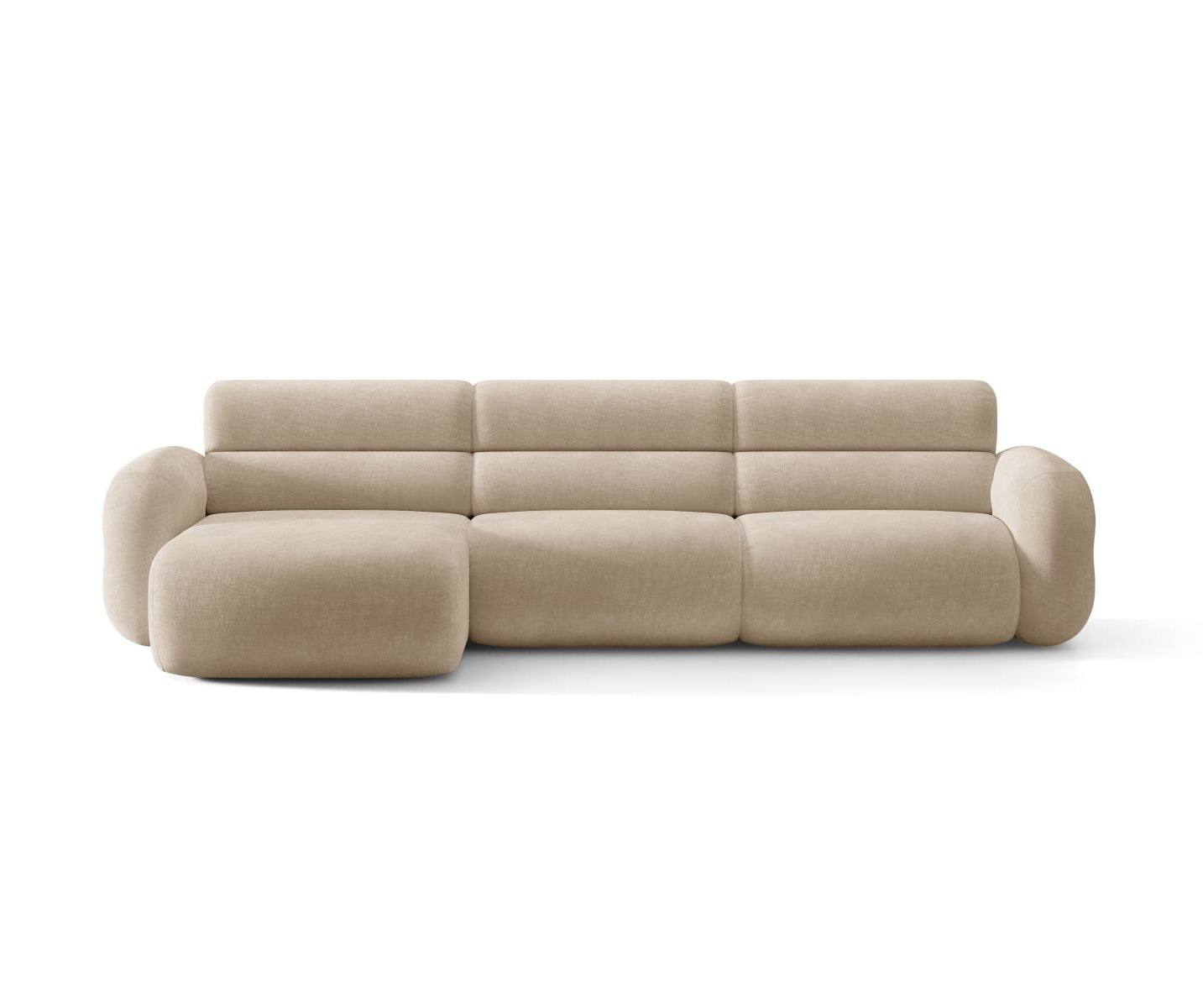 Linker NEO hoekbank in beige chenille