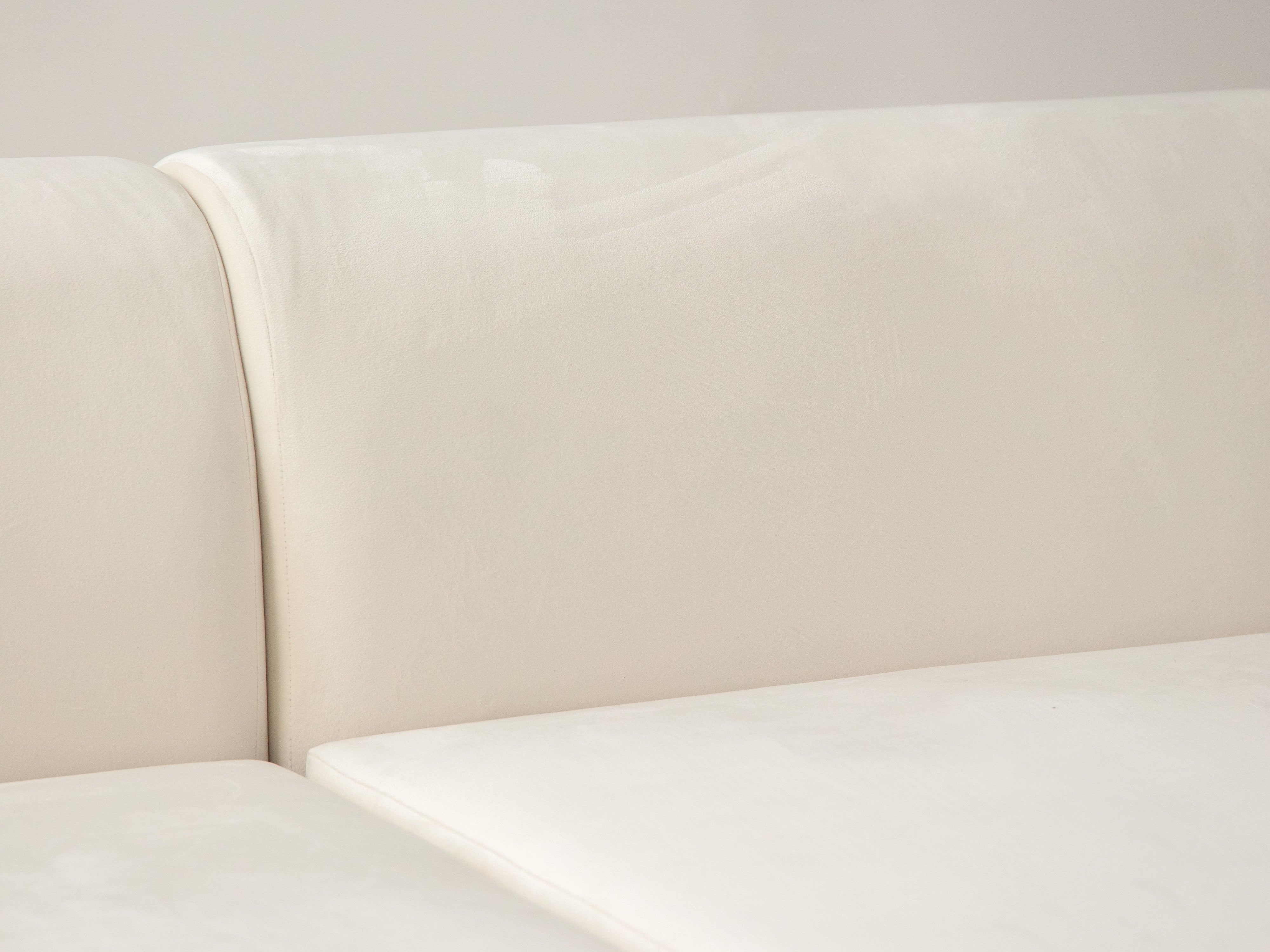 Open right-sided 4-seater sofa MILEY gray chenille