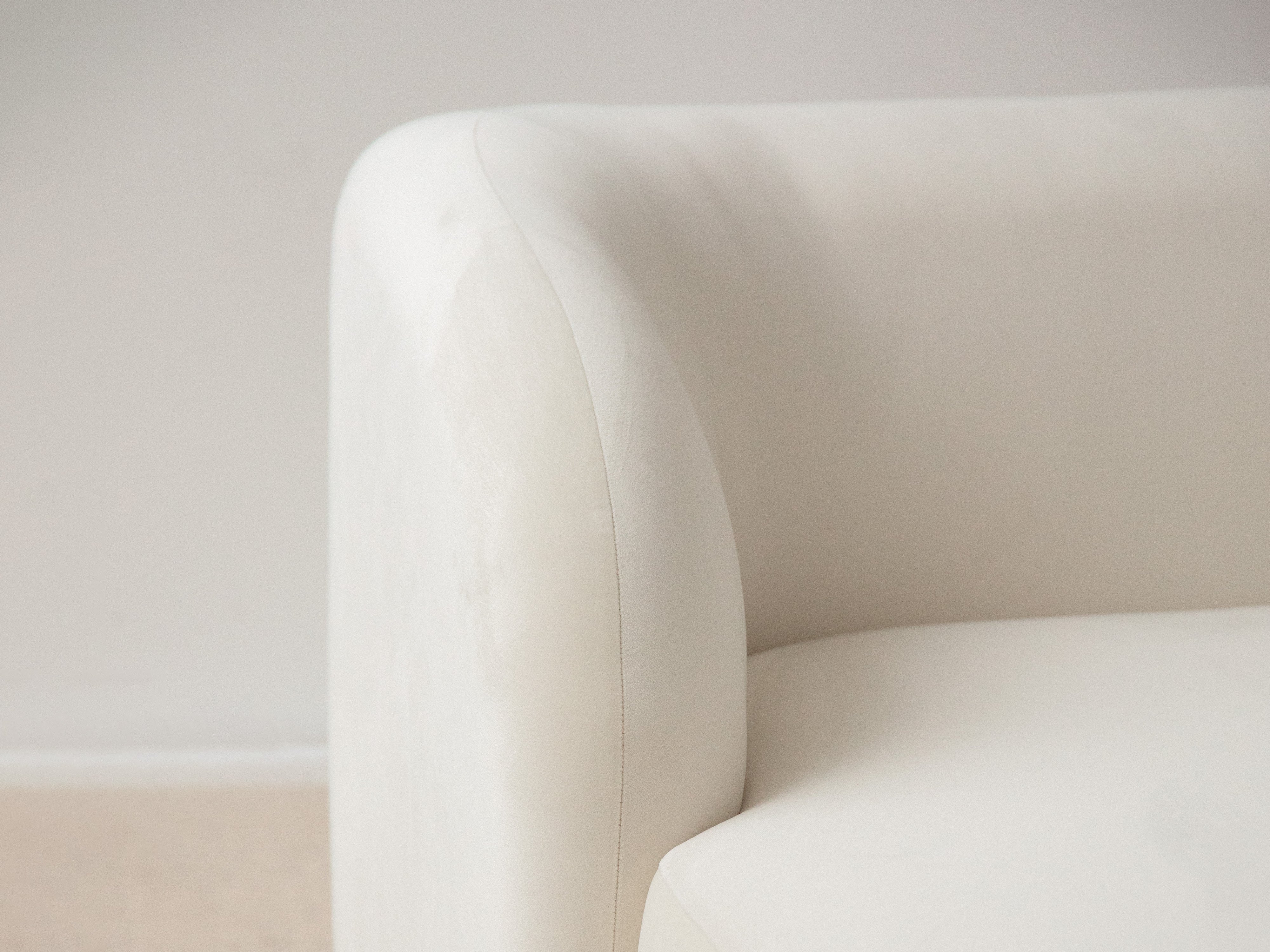 Samt-Ecksofa für 6 Personen in U-Form rechts MILEY cappuccino