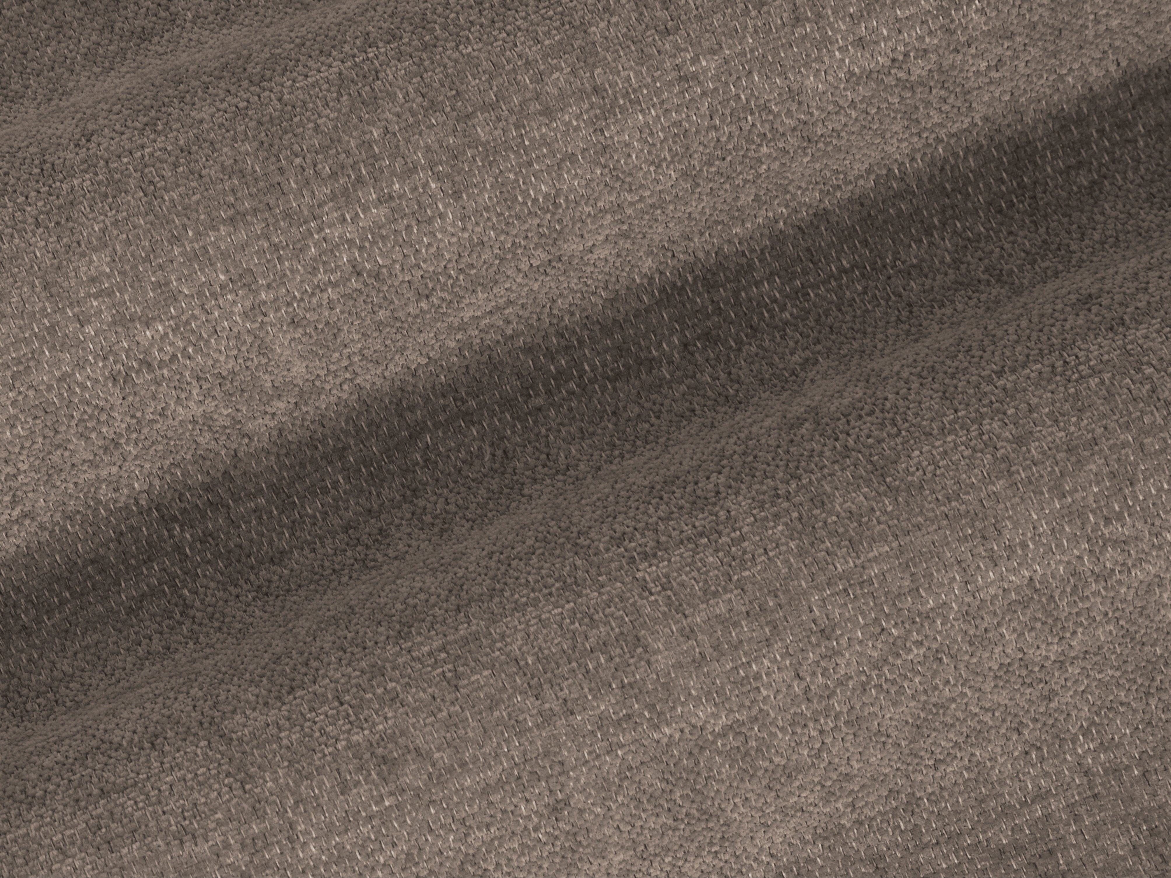 L-vormige linkerhoekbank BEMY zandkleurig chenille