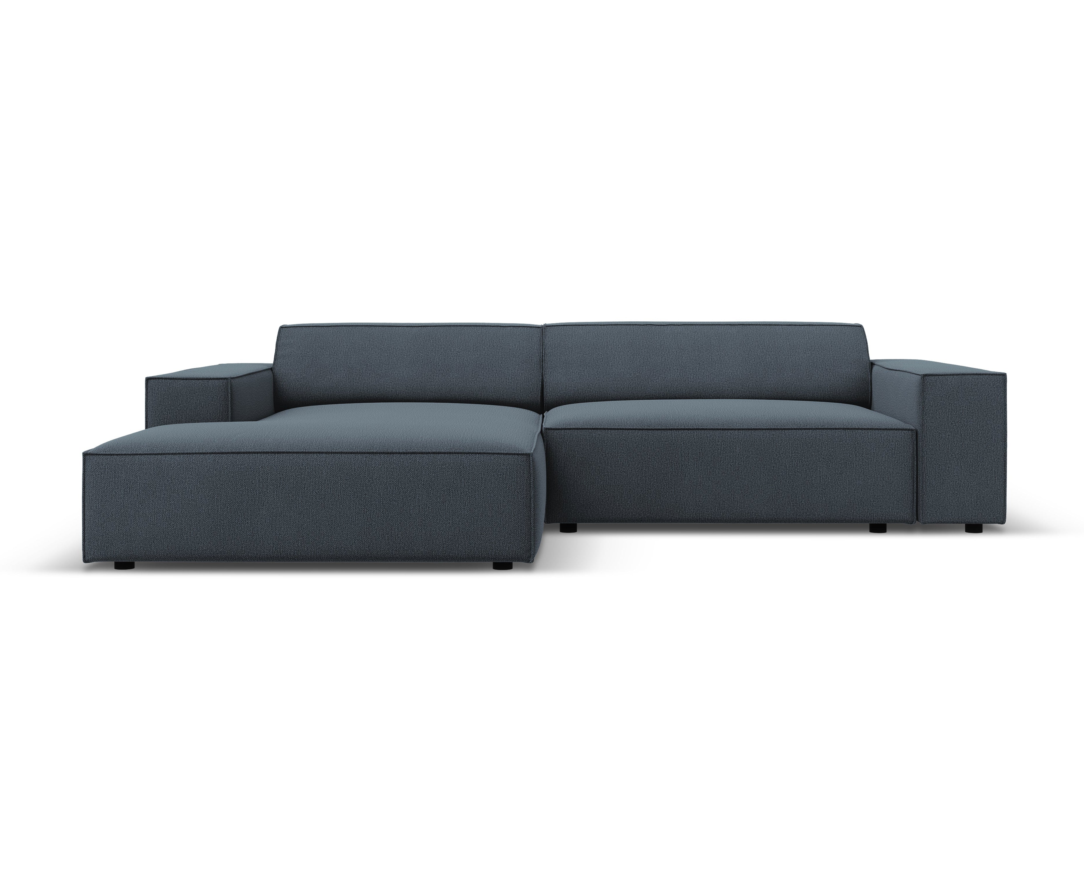 Linker 3-zits hoekbank JODIE in blauw